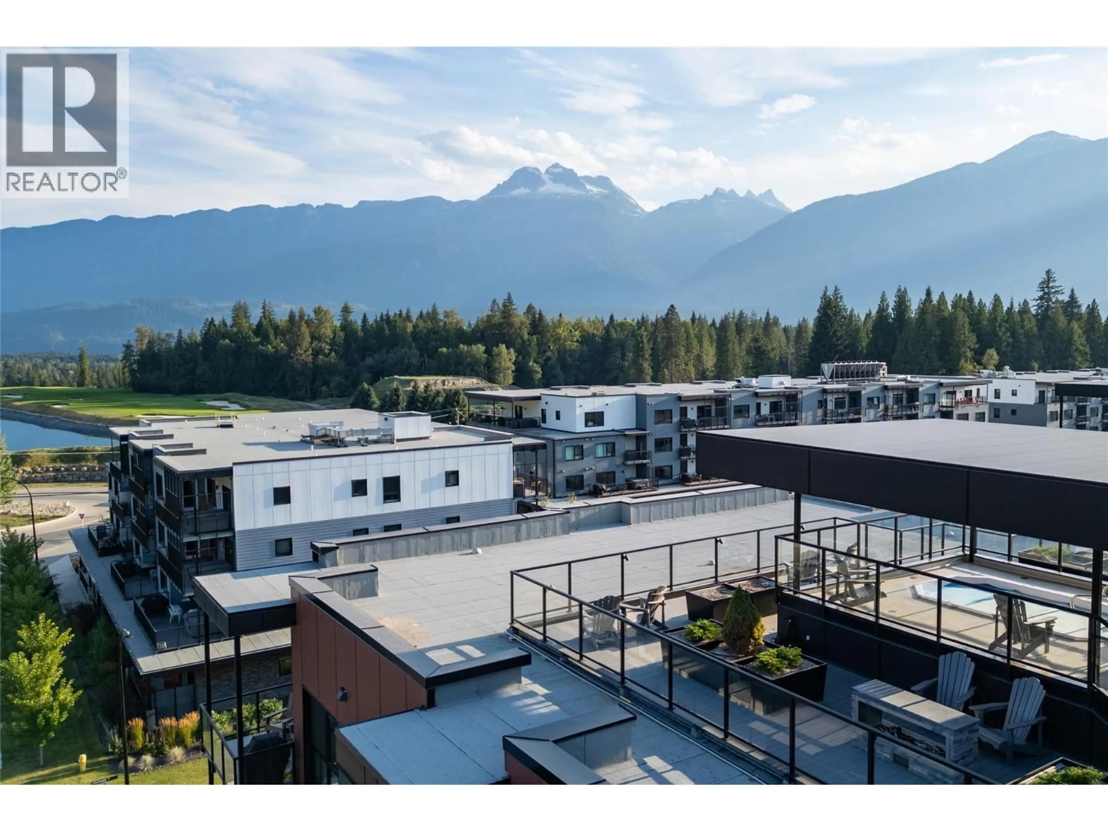 A pic from outside/outdoor area/front of a property/back of a property/a pic from drone, mountain view for 1301 - 1702 COURSIER AVENUE, Revelstoke British Columbia V0E2S3