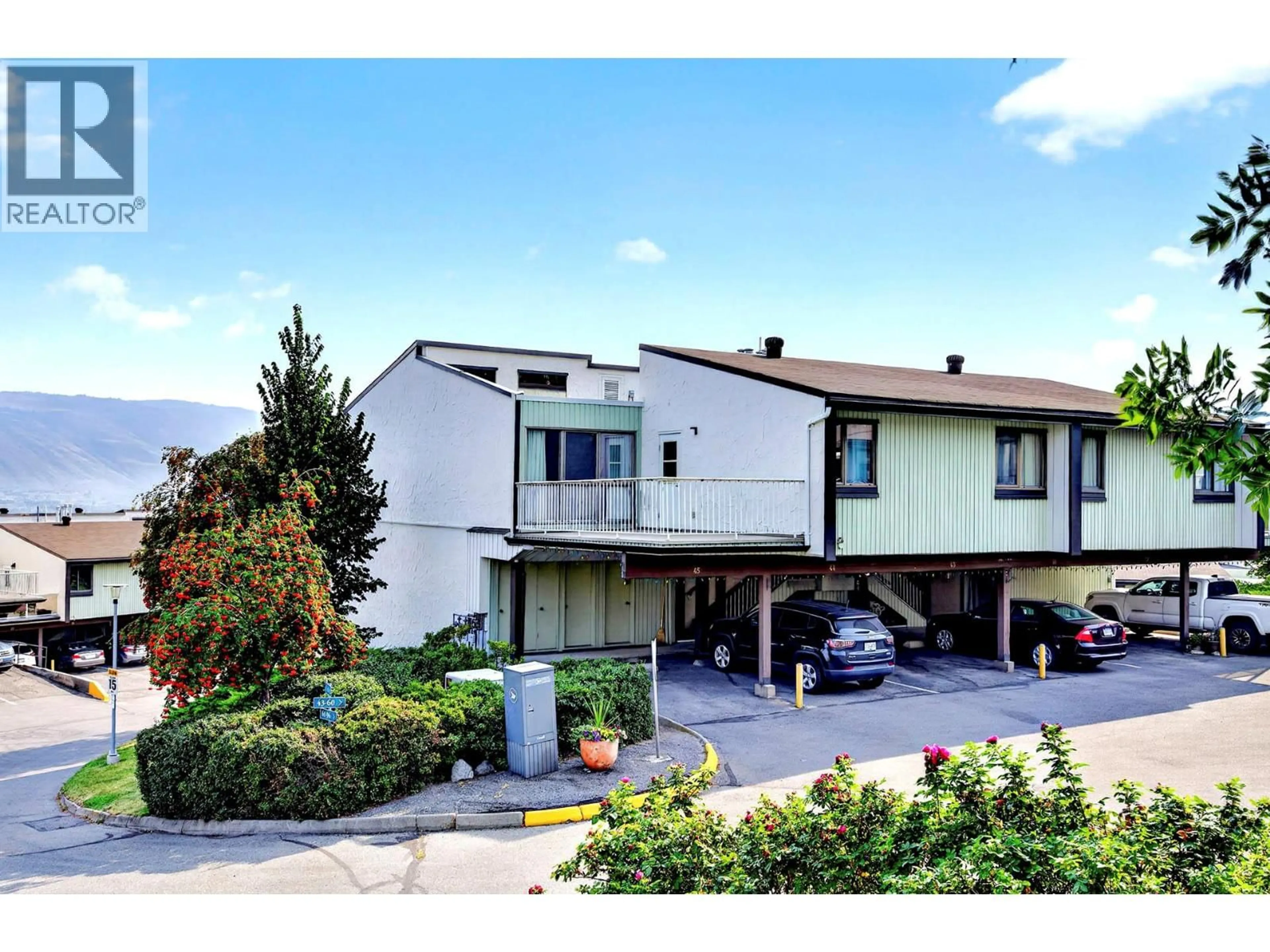 A pic from outside/outdoor area/front of a property/back of a property/a pic from drone, street for 45 - 137 MCGILL ROAD, Kamloops British Columbia V2C1L9