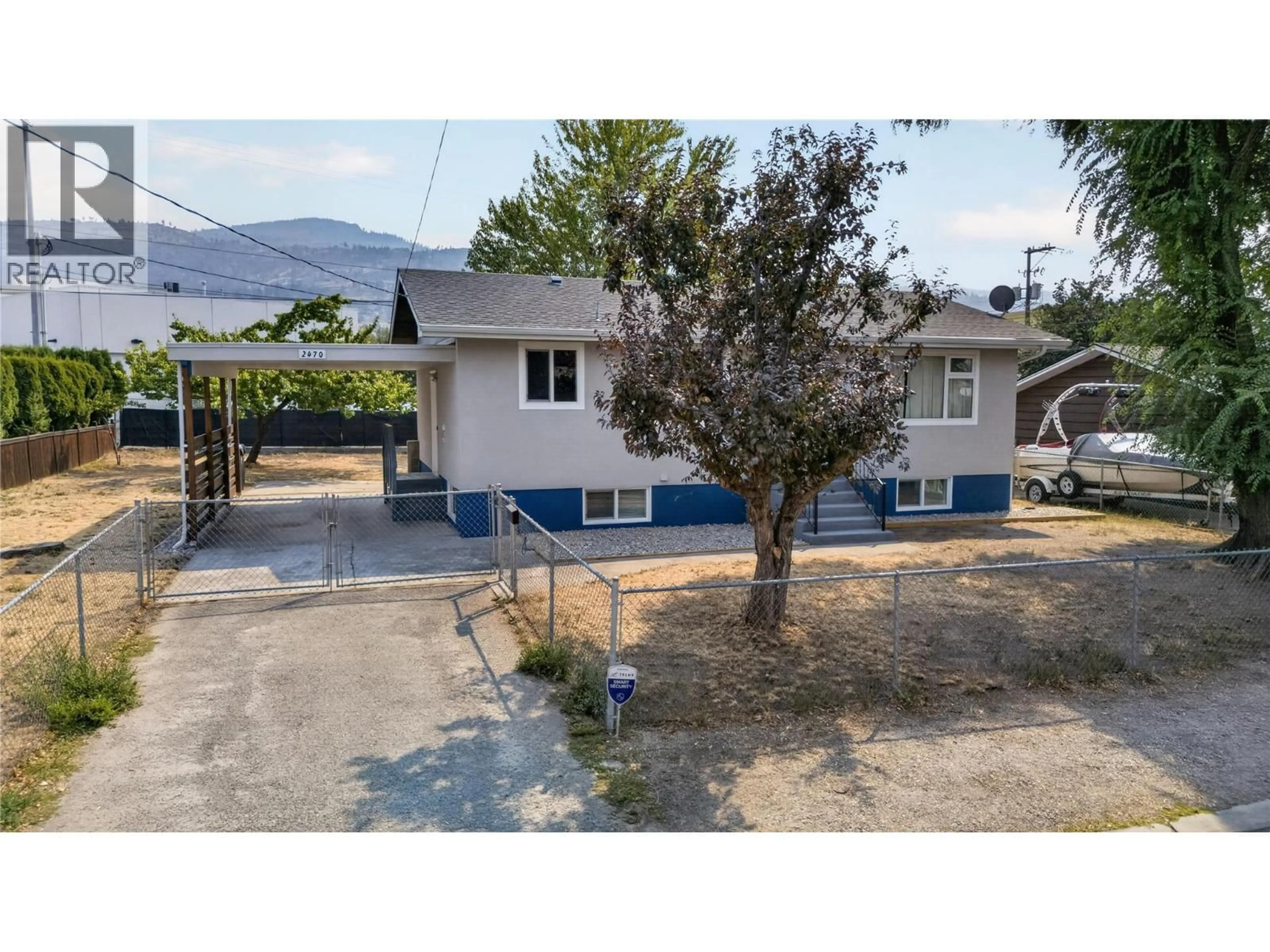 A pic from outside/outdoor area/front of a property/back of a property/a pic from drone, street for 2470 MCKENZIE STREET, Penticton British Columbia V2A6H7