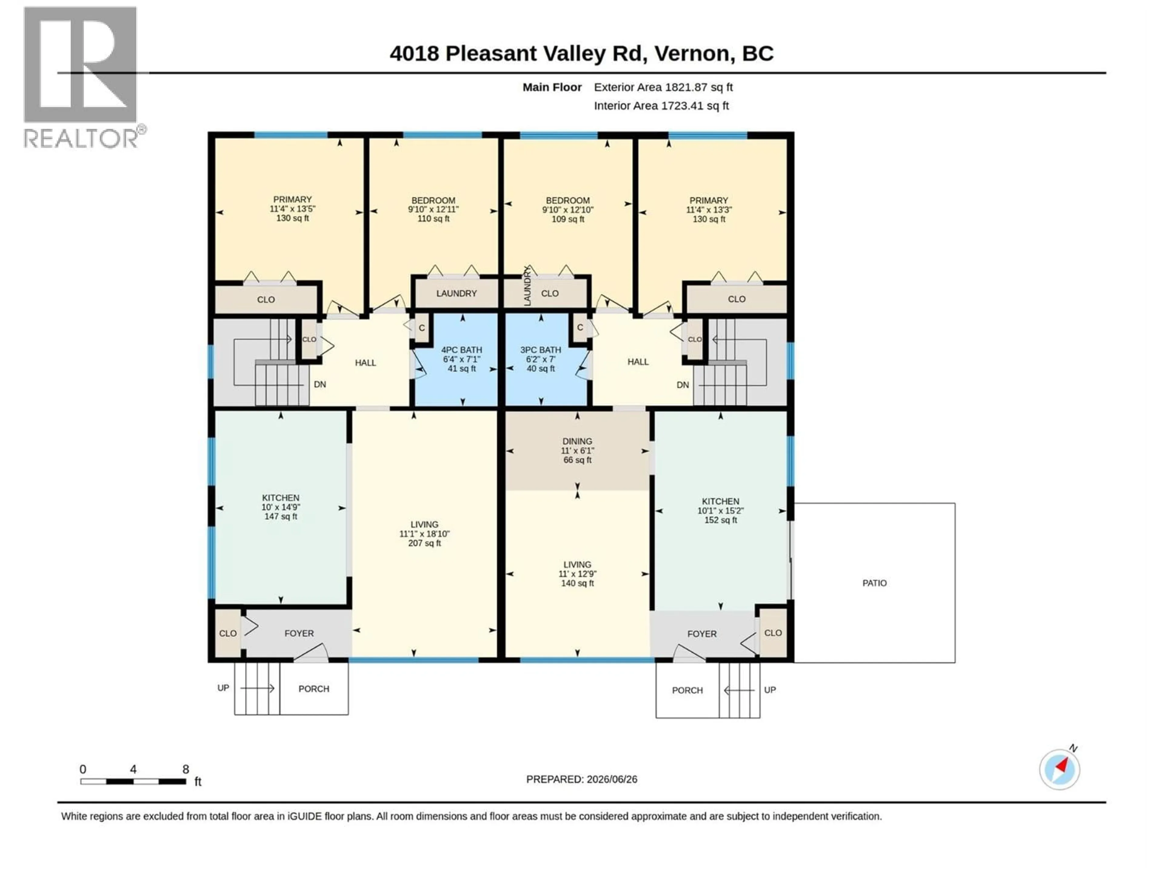 Floor plan for 4018 PLEASANT VALLEY ROAD, Vernon British Columbia V1T4M2