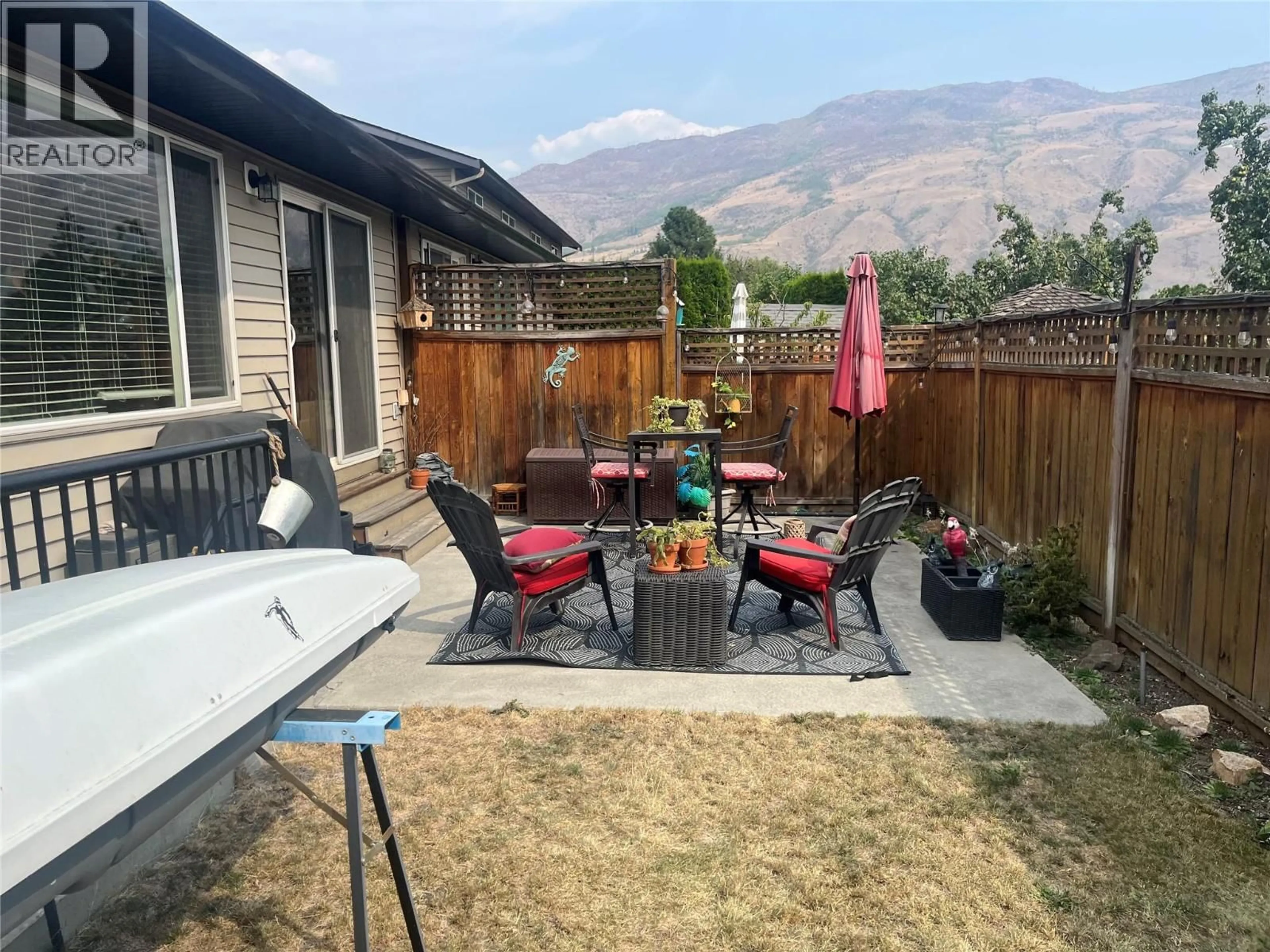 Patio, mountain view for 20 - 3031 WESTSYDE ROAD, Kamloops British Columbia V2B0E4