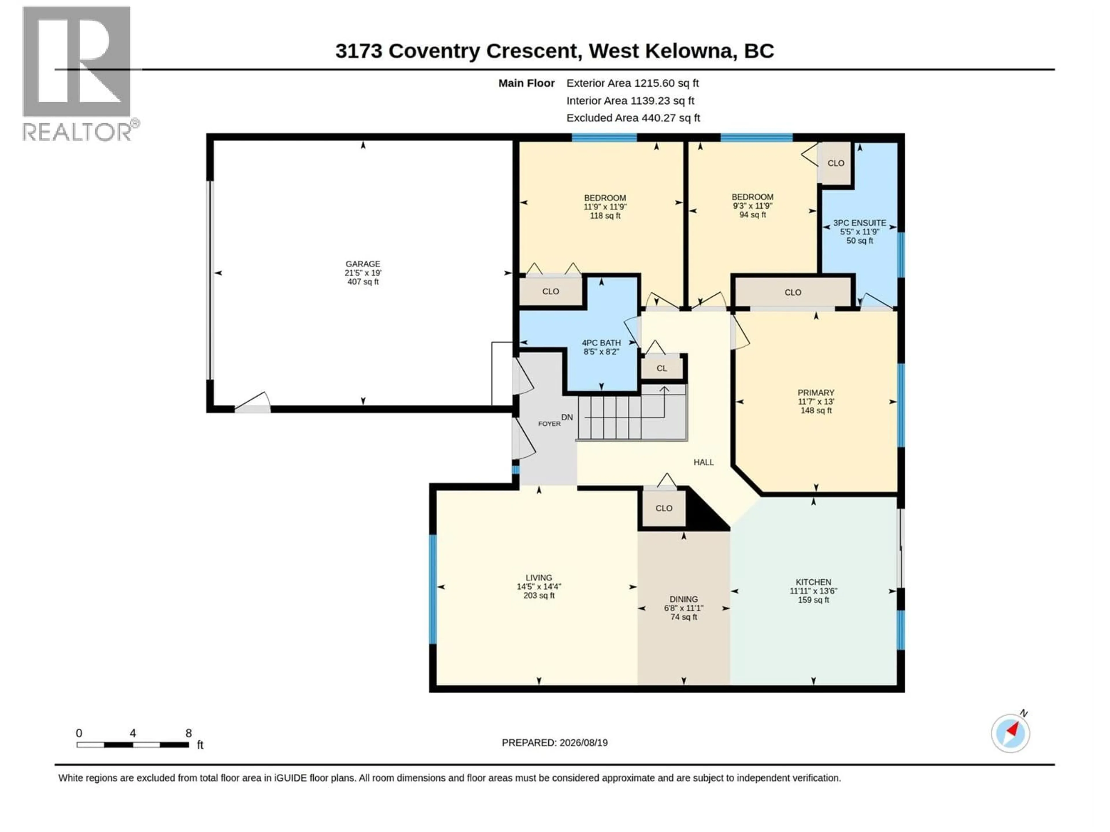 Floor plan for 3173 COVENTRY CRESCENT, West Kelowna British Columbia V4T1E8
