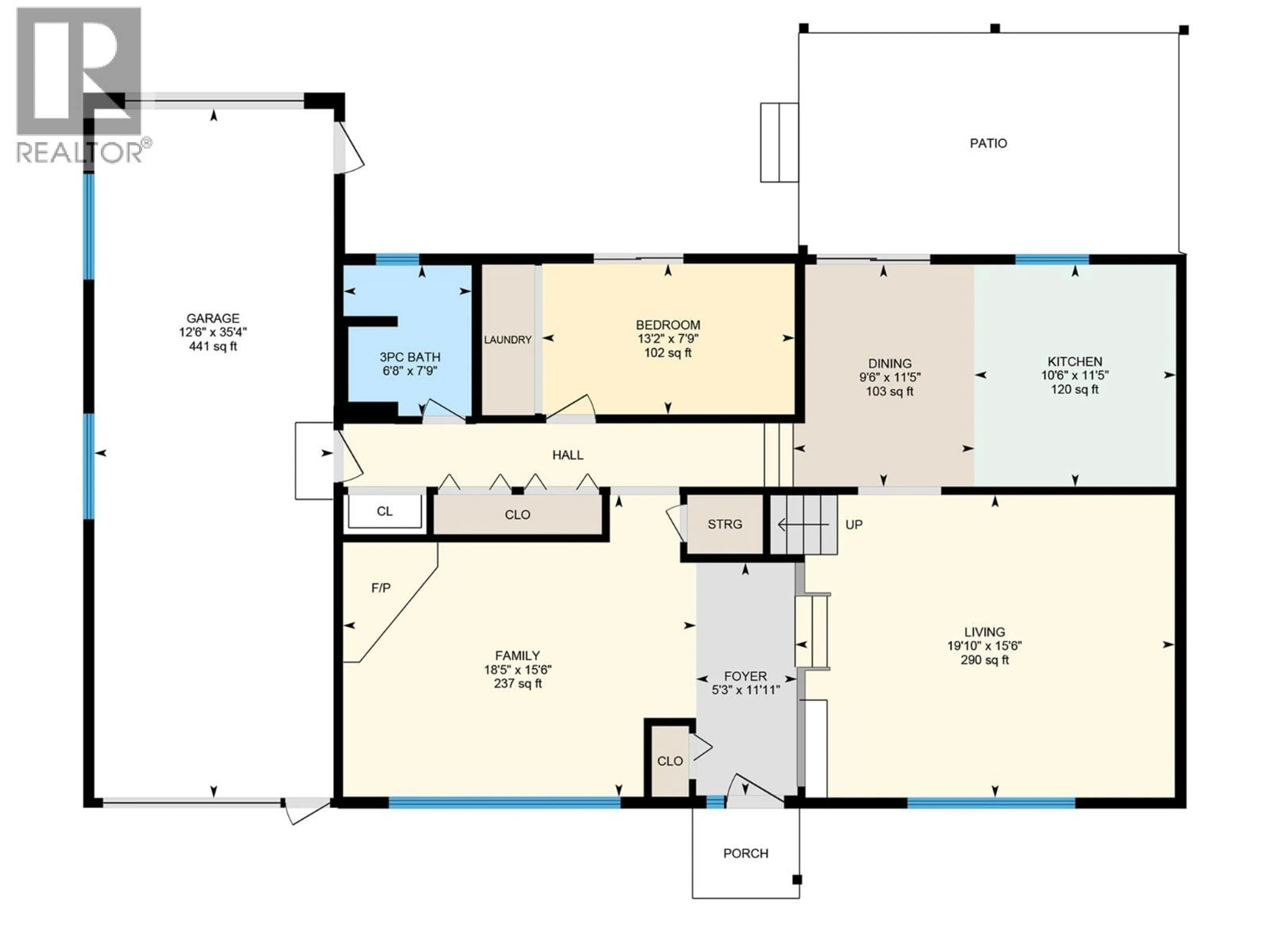 Floor plan for 465 BACH ROAD, Kelowna British Columbia V1X2K8