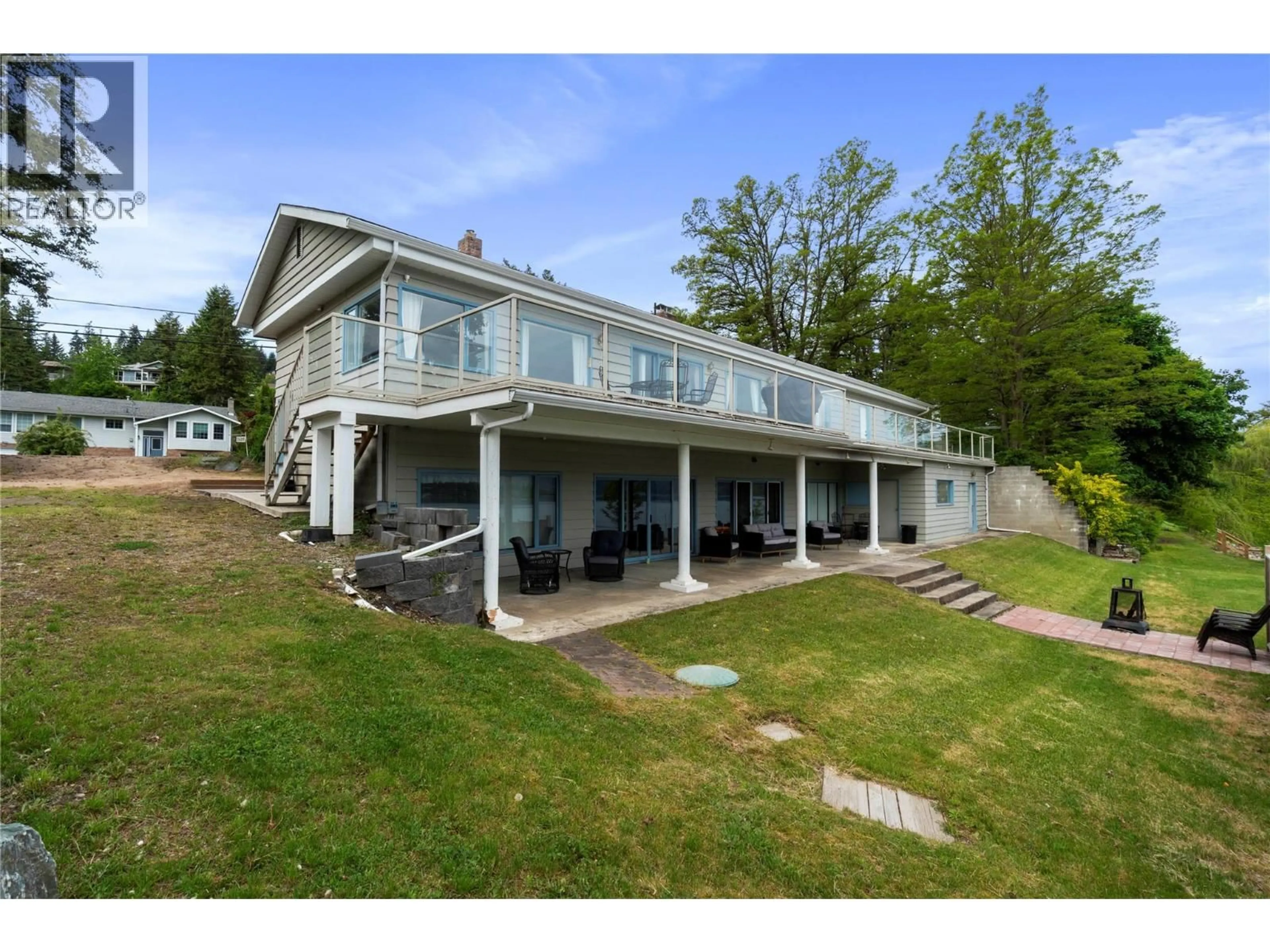 A pic from outside/outdoor area/front of a property/back of a property/a pic from drone, water/lake/river/ocean view for 2437 BLIND BAY ROAD, Blind Bay British Columbia V0E1H1