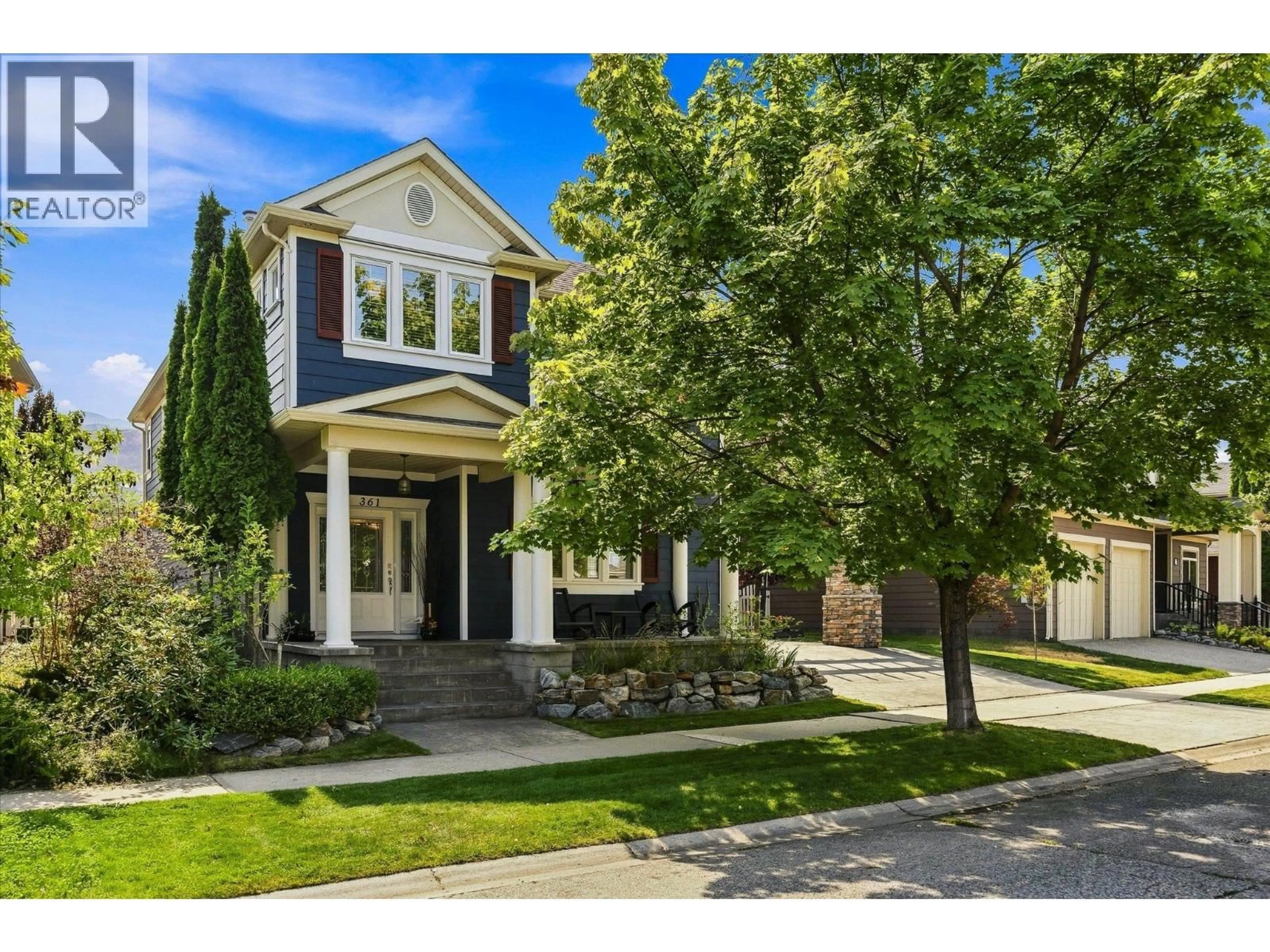 Home with brick exterior material, street for 361 QUILCHENA DRIVE, Kelowna British Columbia V1W4W4