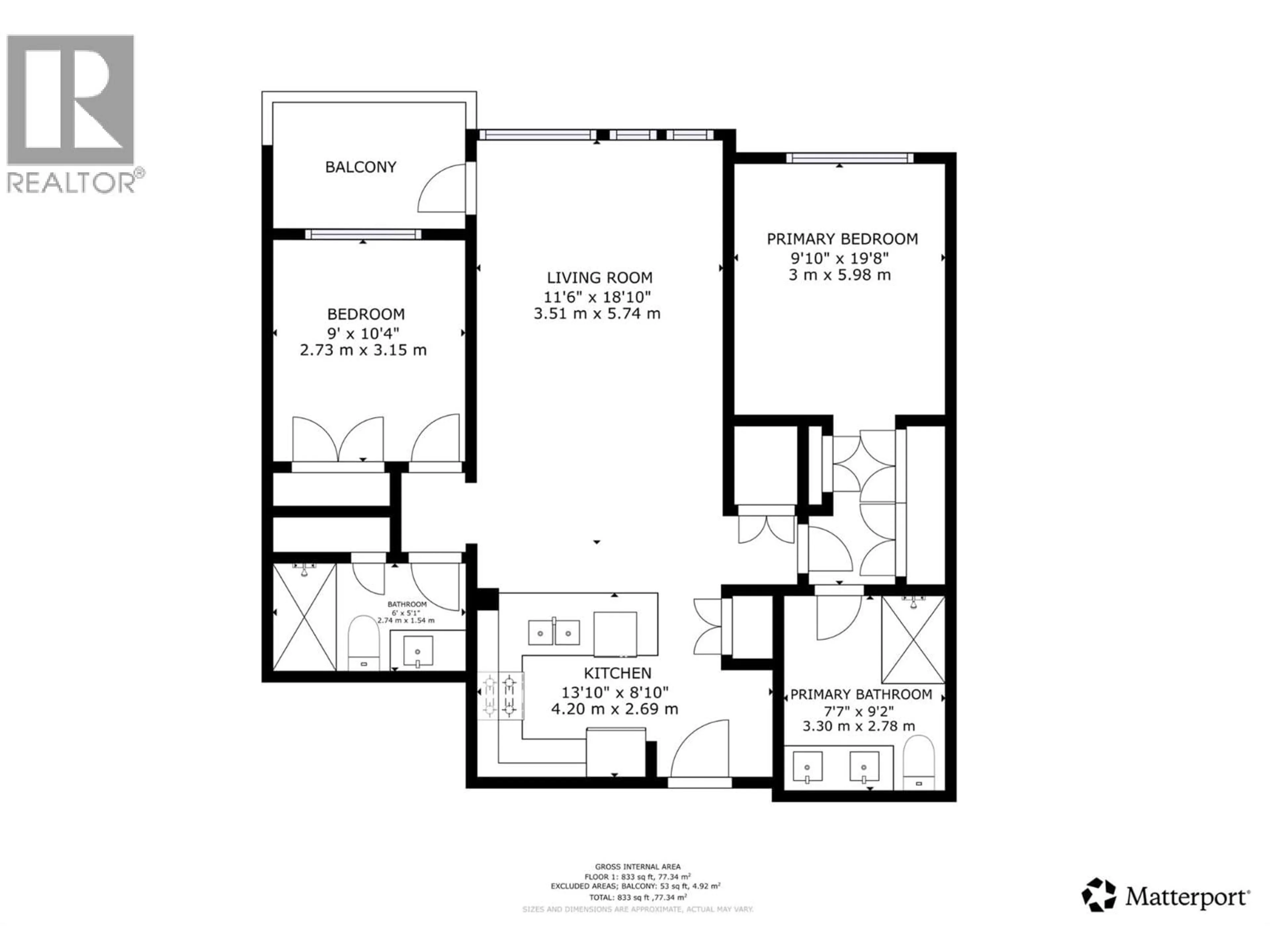 Floor plan for 408 - 710 VERNON STREET, Nelson British Columbia V1L4G2