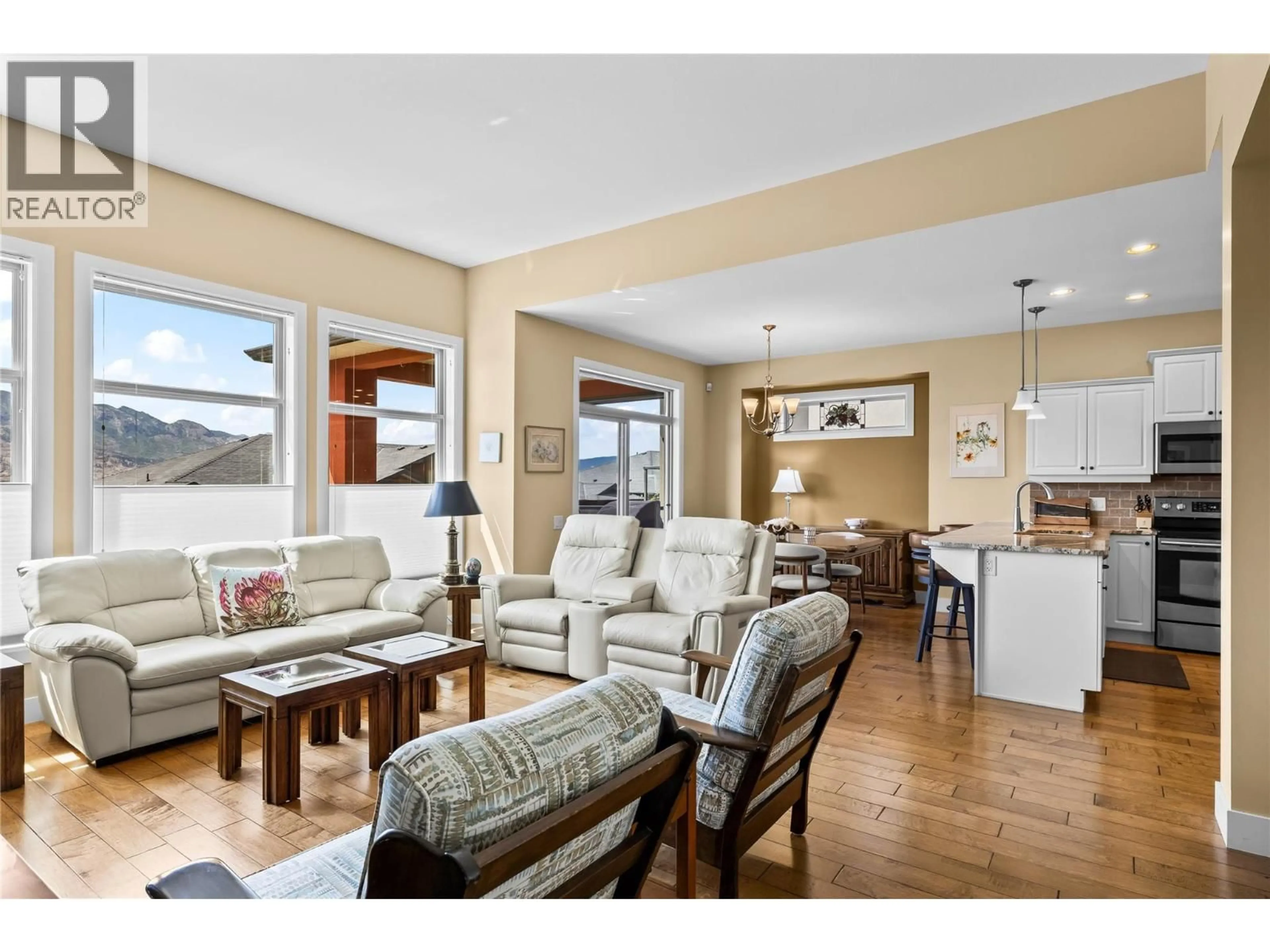 Living room with furniture, wood/laminate floor for 2194 ALVARADO TRAIL, Westbank British Columbia V4T3B8