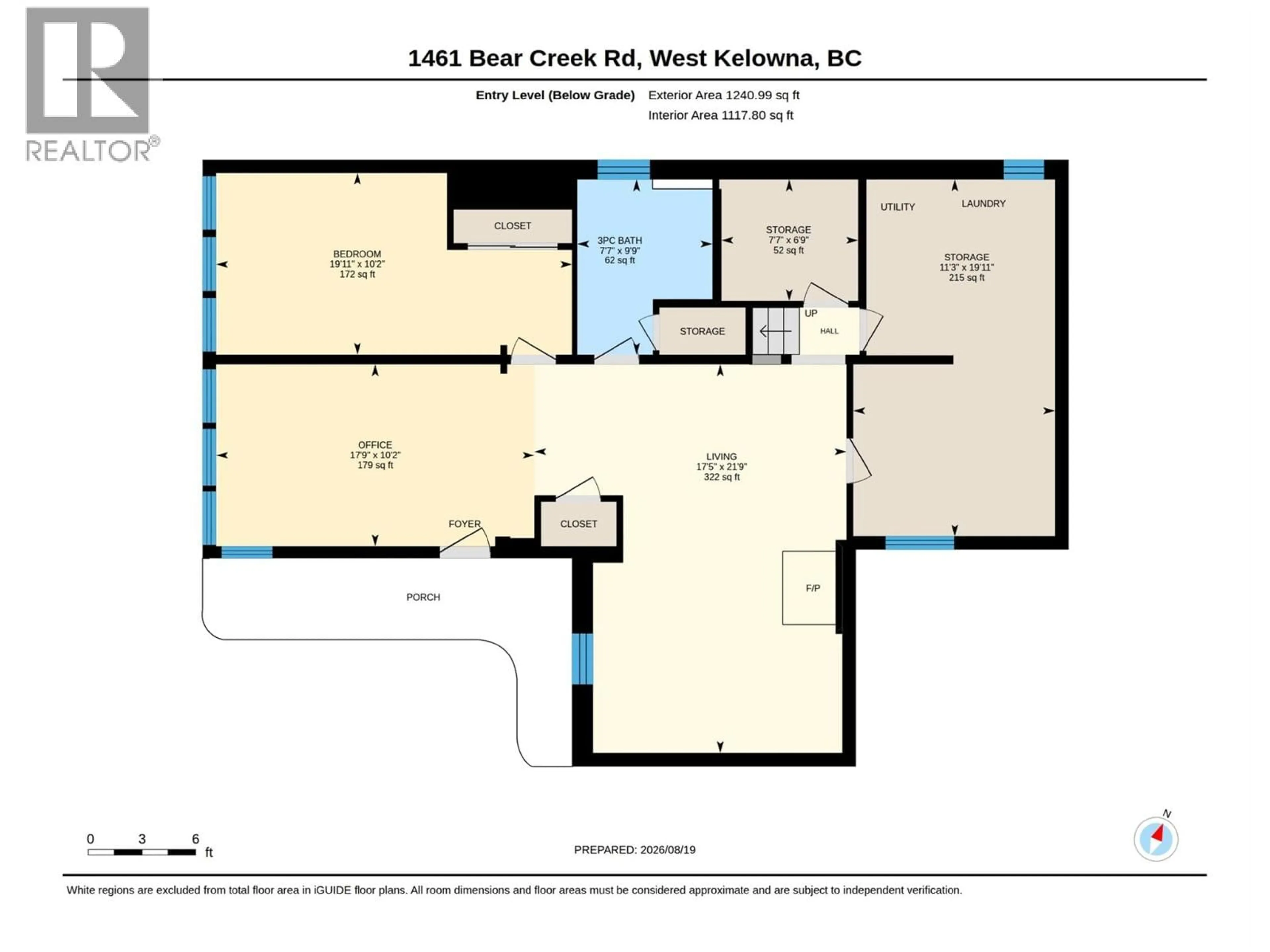Floor plan for 1461 BEAR CREEK ROAD, West Kelowna British Columbia V1Z2P8