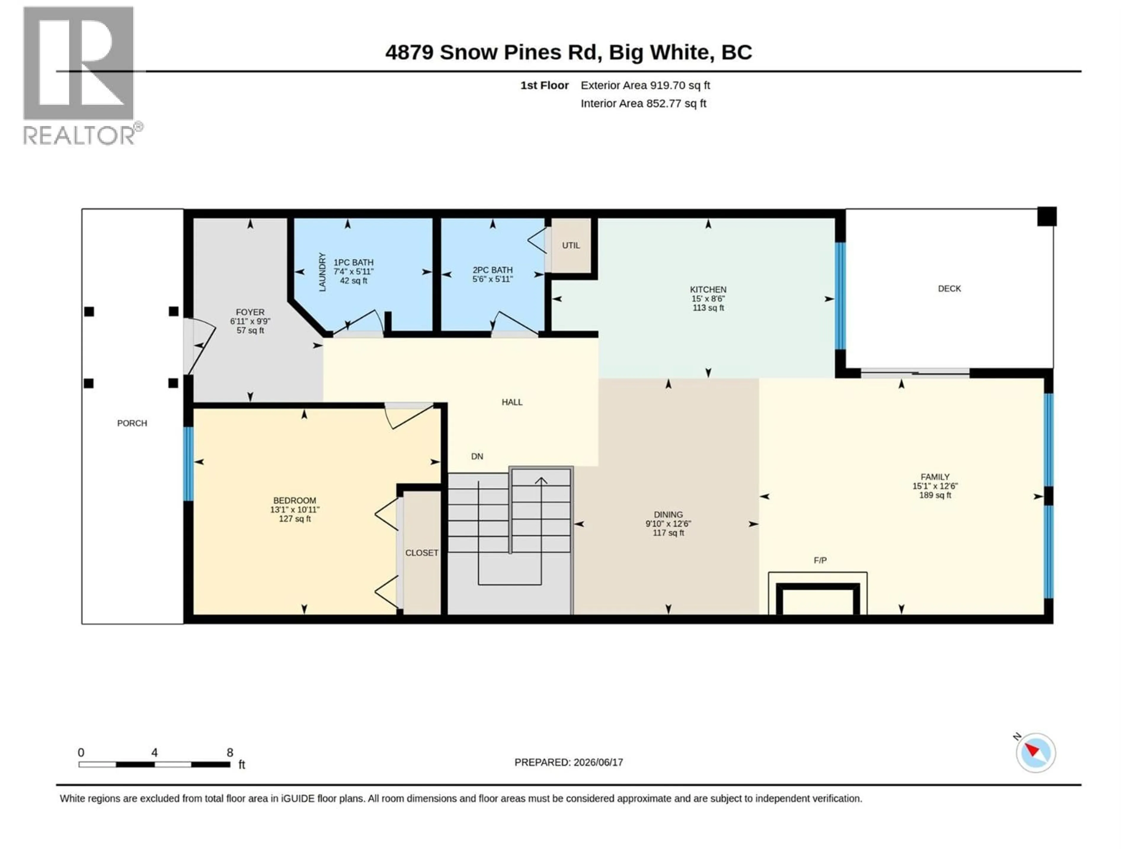 Floor plan for 4879A SNOWPINES ROAD, Big White British Columbia V1P1P3