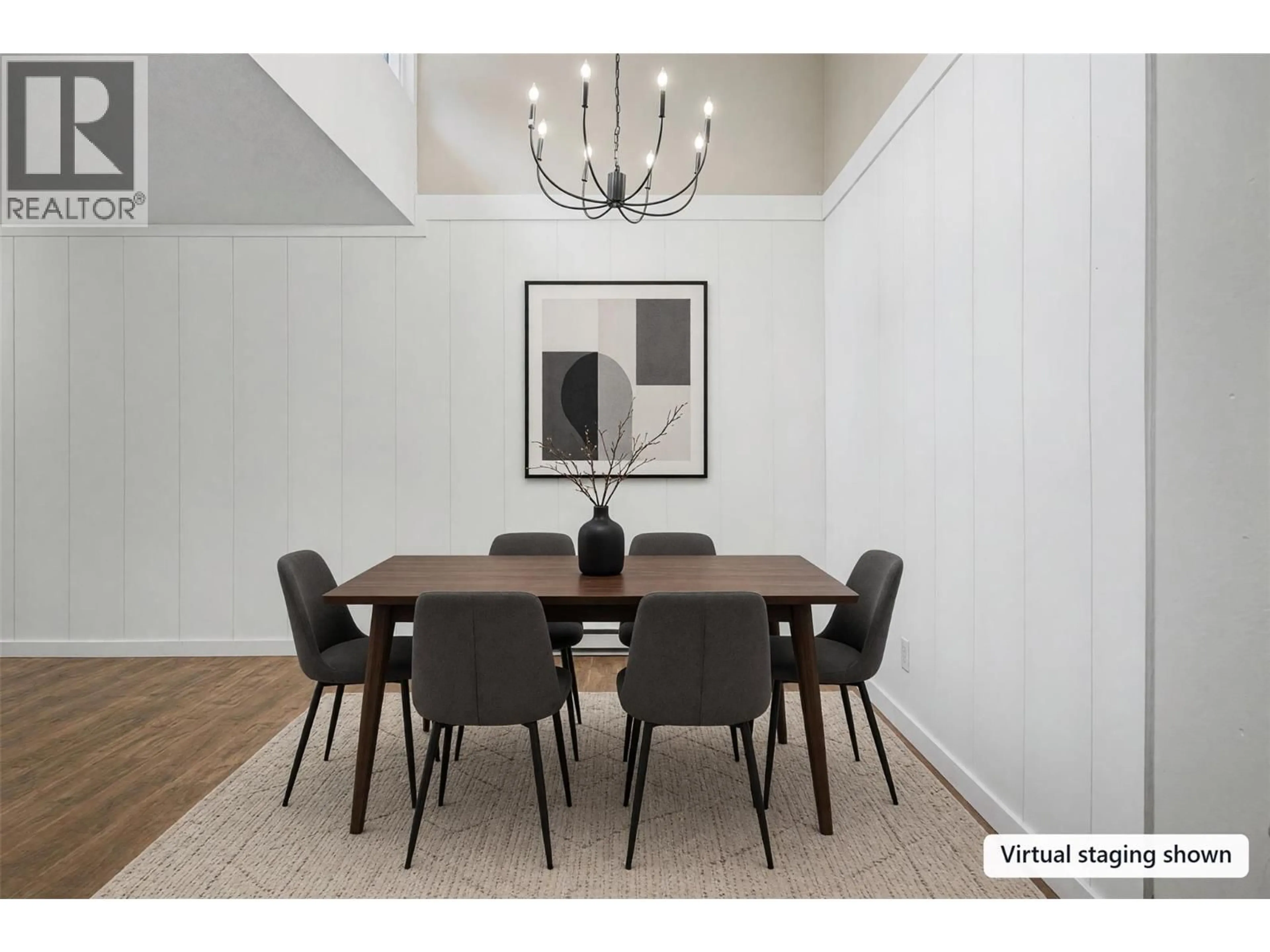 Dining room, wood/laminate floor for 50 - 3800 40TH AVENUE, Vernon British Columbia V1T6S3