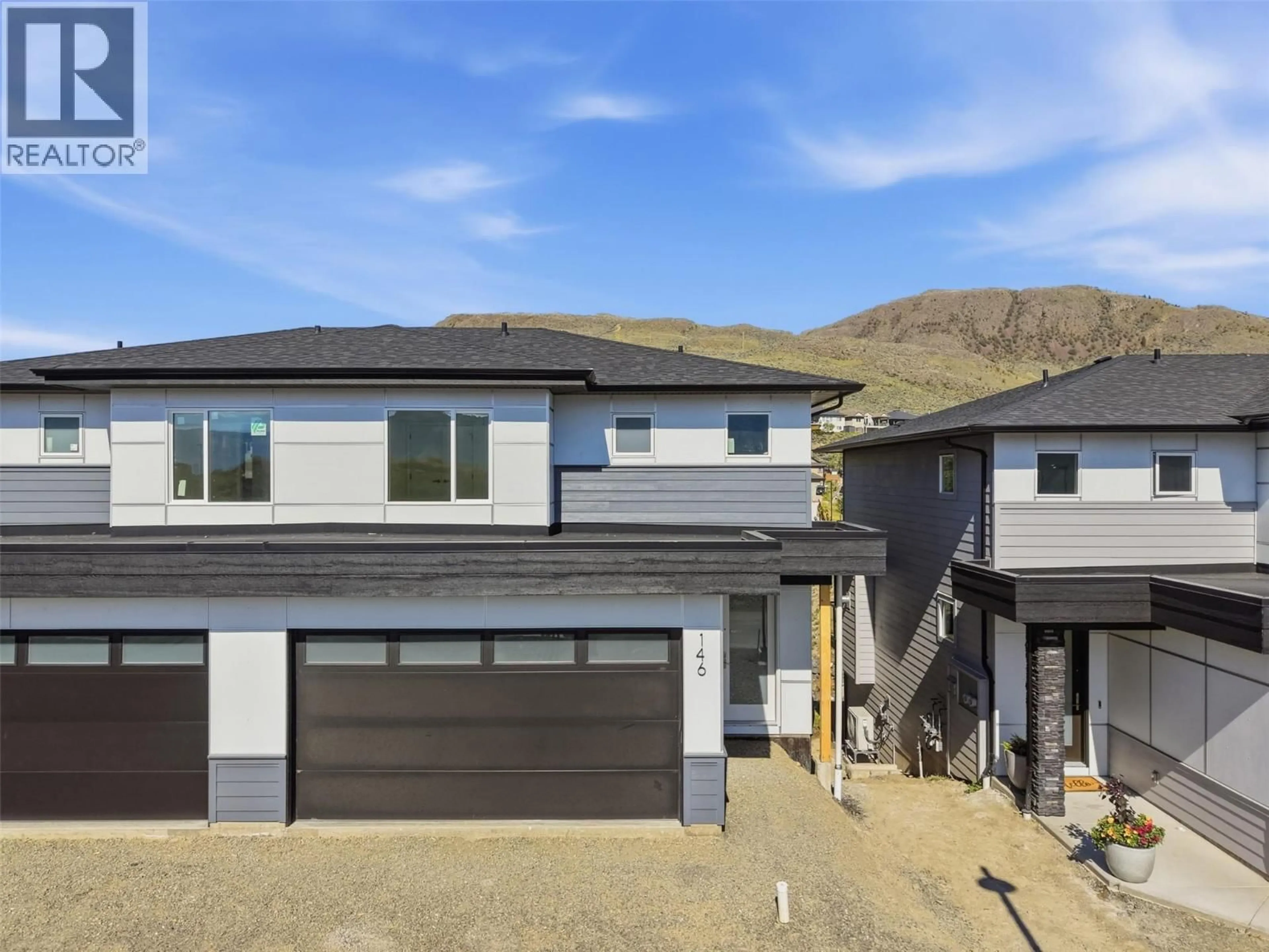 A pic from outside/outdoor area/front of a property/back of a property/a pic from drone, mountain view for 146 - 2050 GRASSLANDS BOULEVARD, Kamloops British Columbia V2B0K7