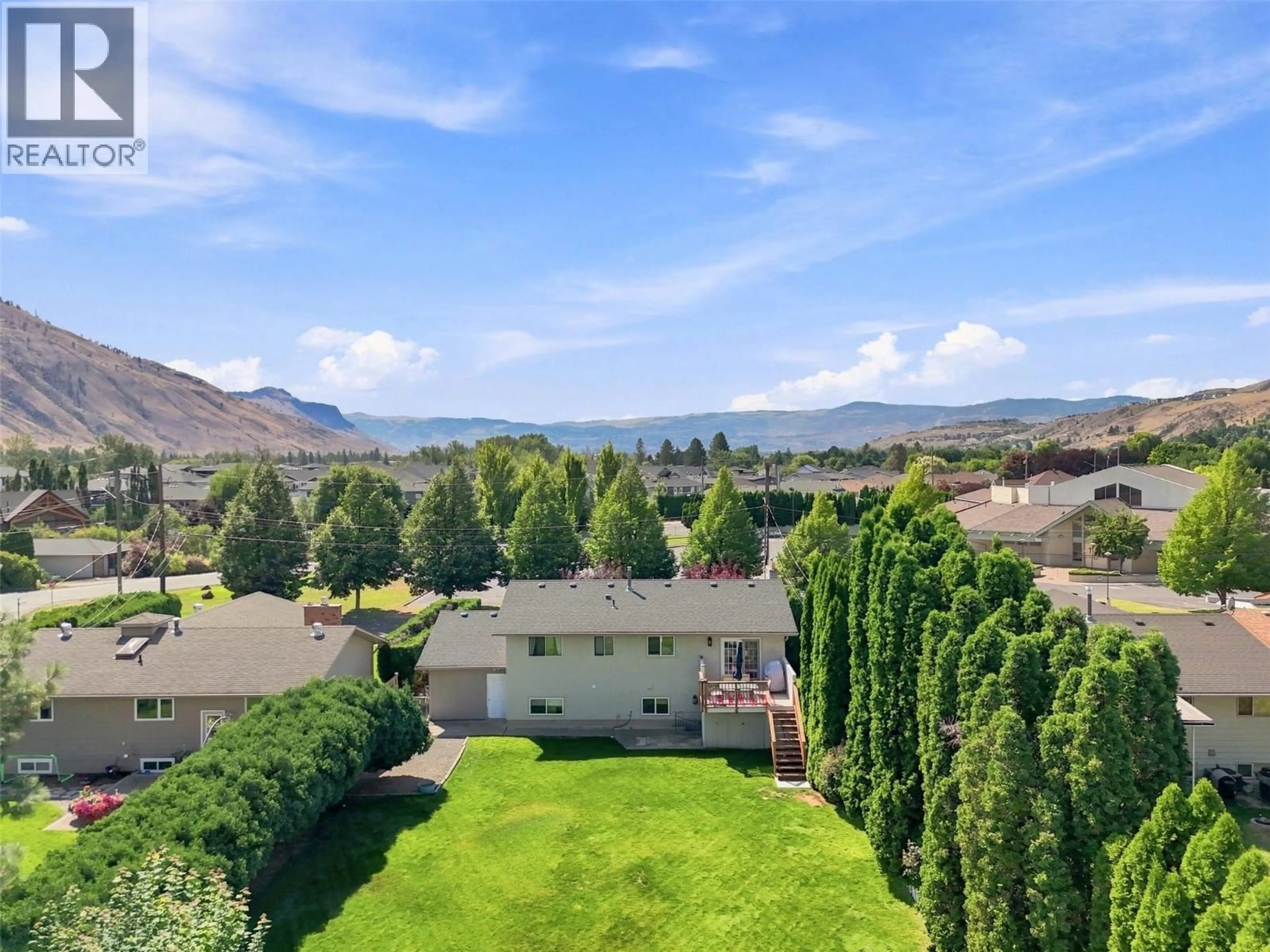 A pic from outside/outdoor area/front of a property/back of a property/a pic from drone, water/lake/river/ocean view for 718 CLEMENTS COURT, Kamloops British Columbia V2B8C2