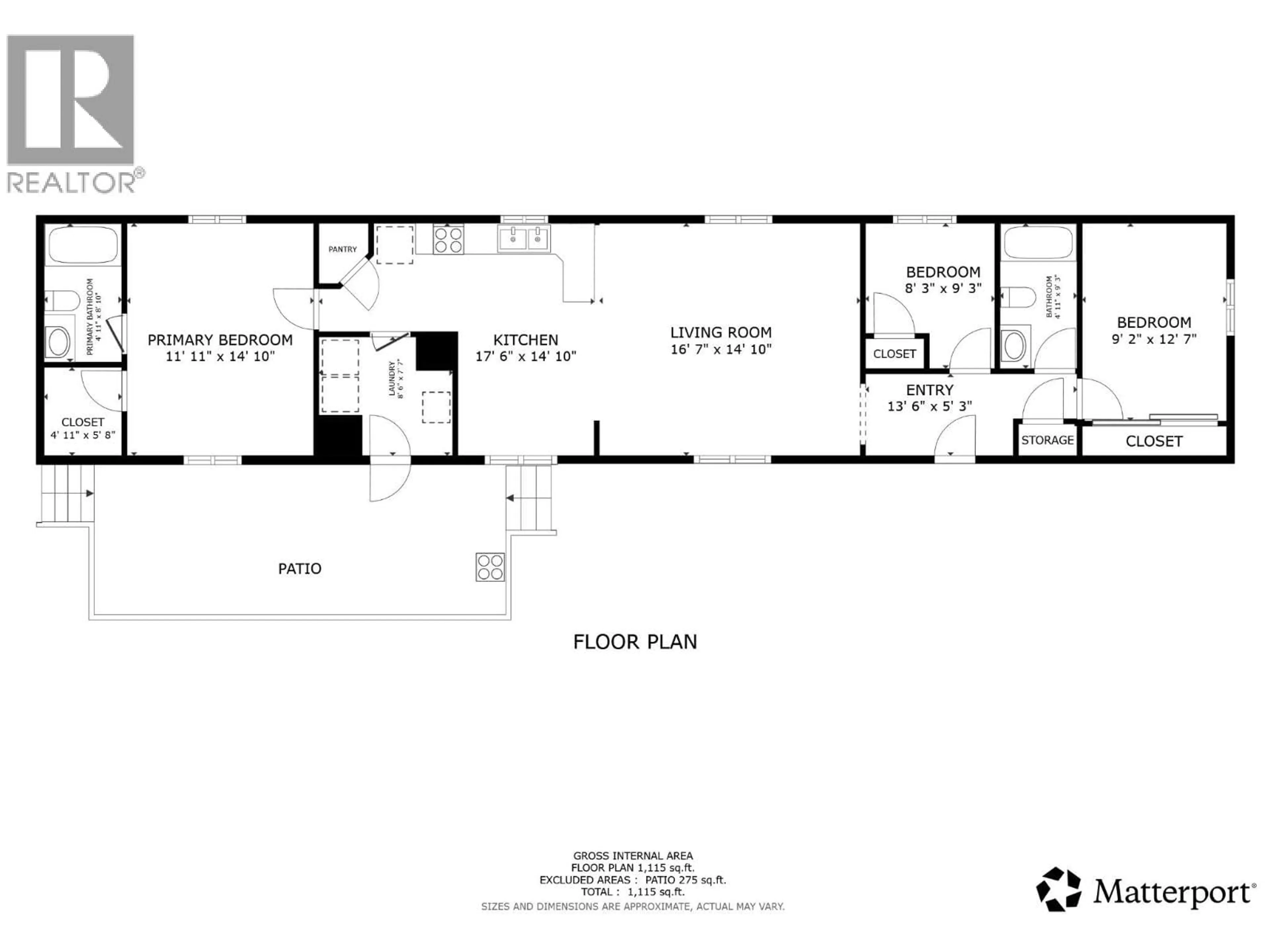 Floor plan for 74 - 12560 WESTSIDE ROAD, Vernon British Columbia V1H1S9
