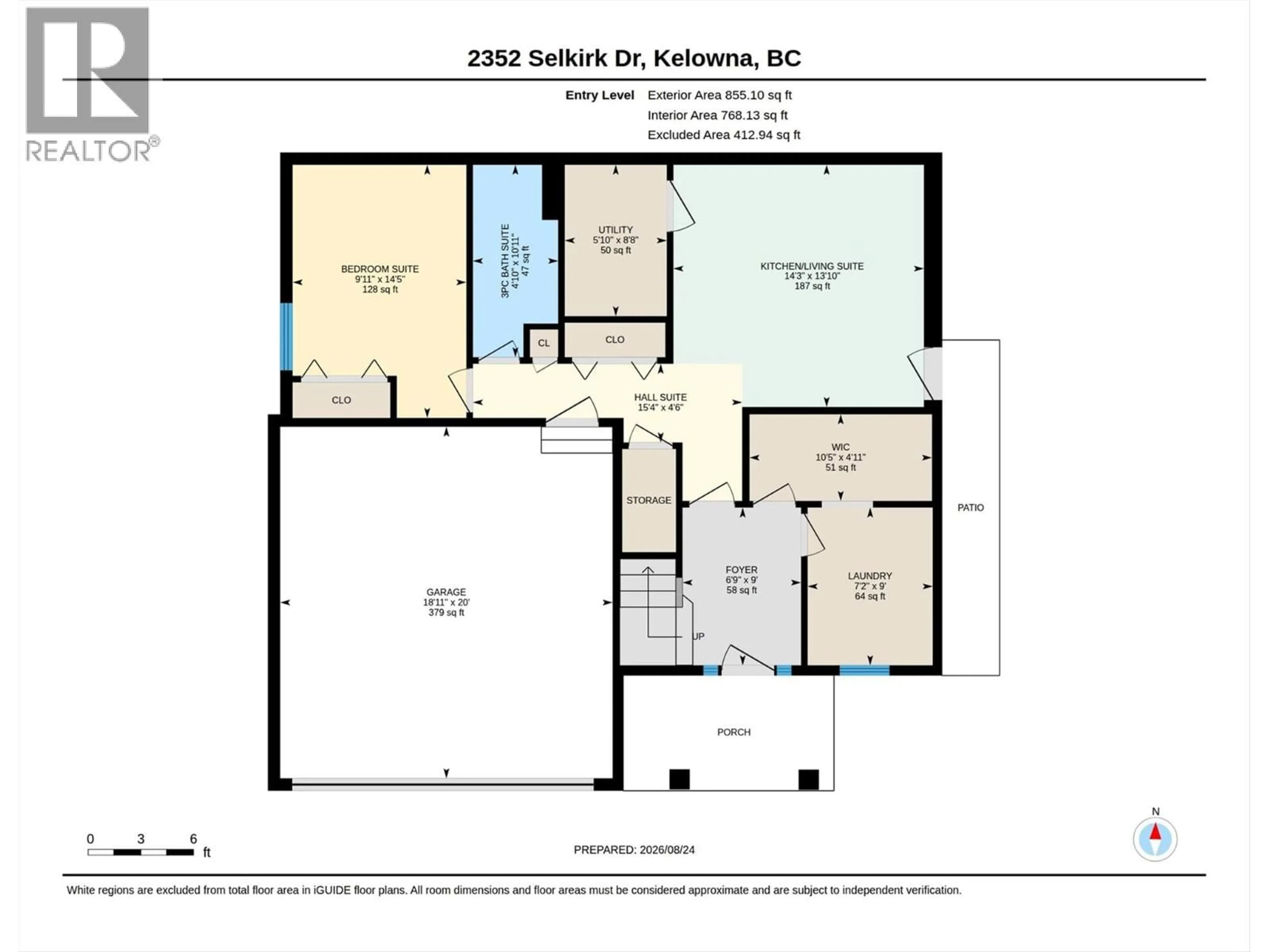 Floor plan for 2352 SELKIRK DRIVE, Kelowna British Columbia V1V2R5