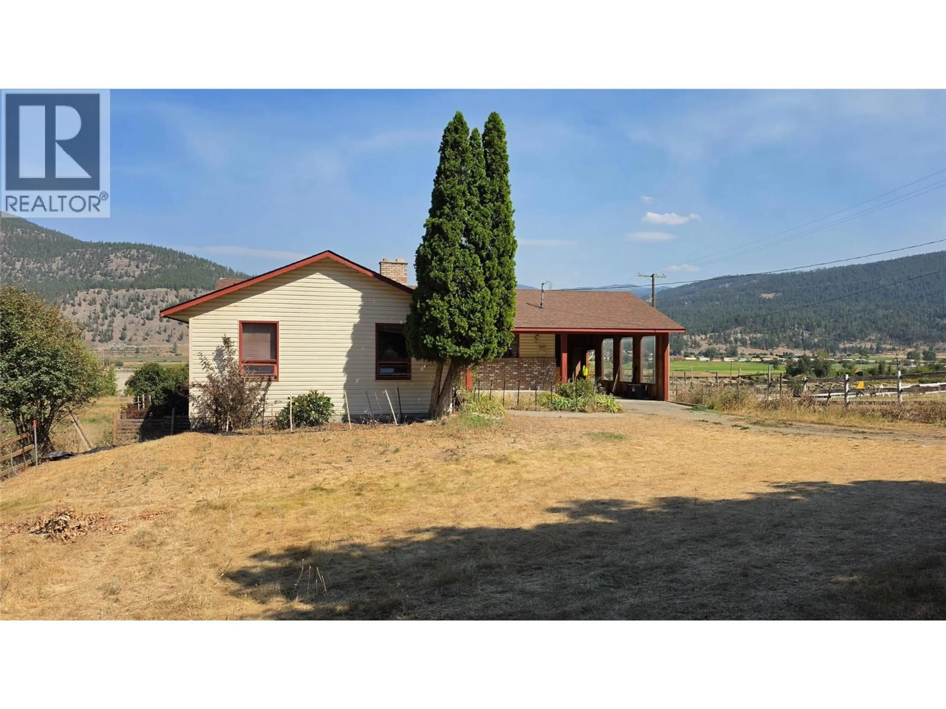A pic from outside/outdoor area/front of a property/back of a property/a pic from drone, mountain view for 8544 WESTSYDE ROAD, Kamloops British Columbia V2B8S3