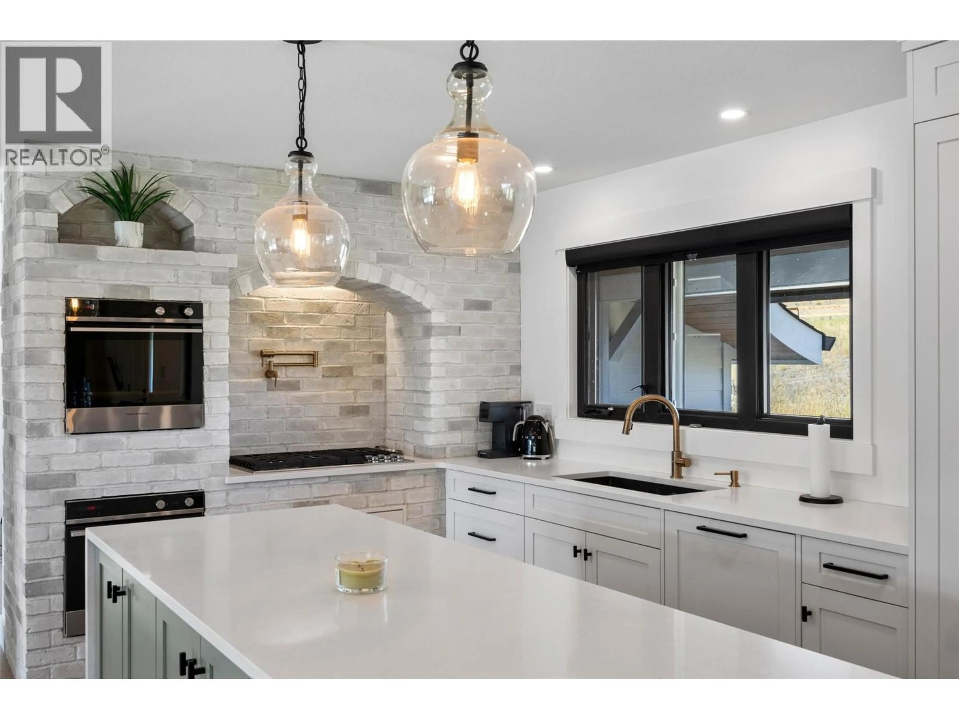 Contemporary kitchen, ceramic/tile floor for 272 GOOSE LAKE ROAD, Kamloops British Columbia V0E2A0