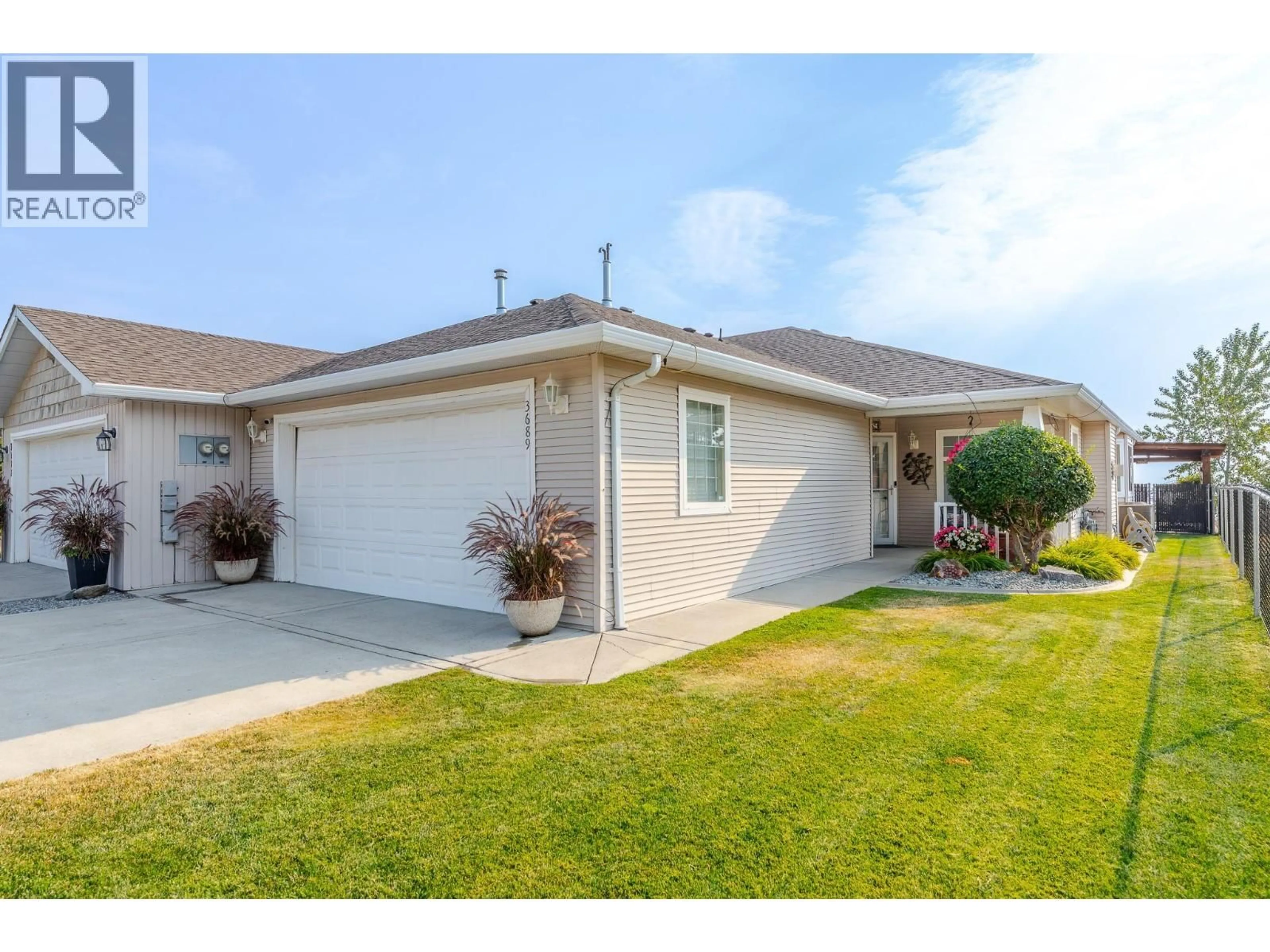 Home with vinyl exterior material, street for 3689 MORNINGSIDE DRIVE, West Kelowna British Columbia V4T2T8