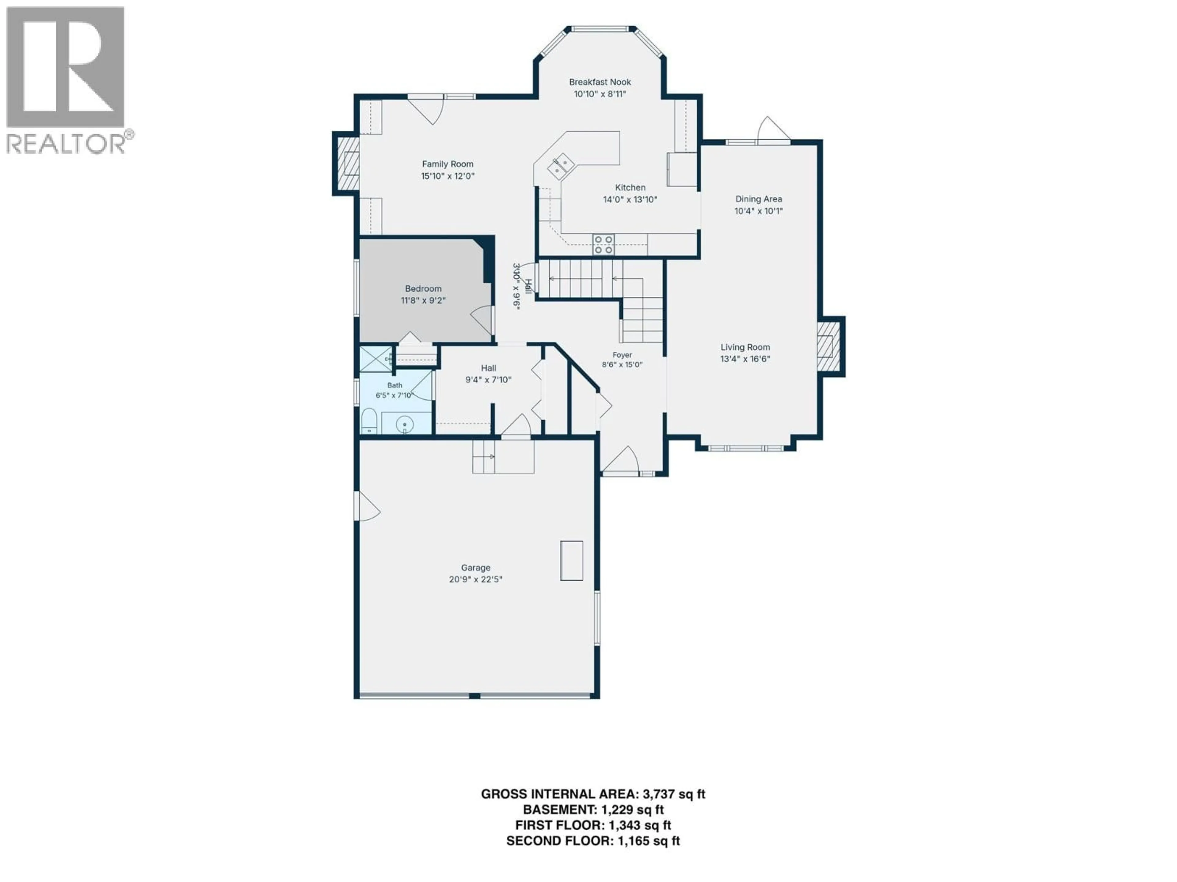 Floor plan for 10717 COTTONWOOD CRESCENT, Dawson Creek British Columbia V1G4E4