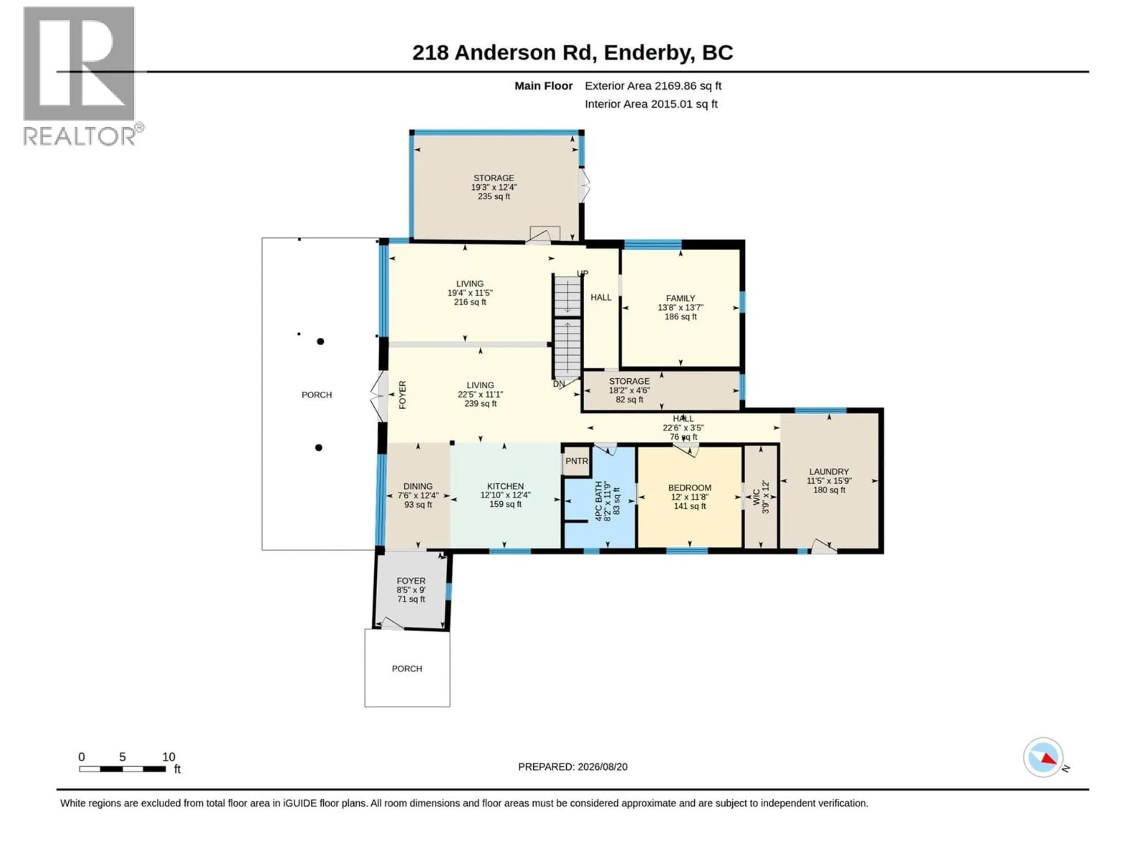 Floor plan for 218 ANDERSON ROAD, Enderby British Columbia V0E1V4
