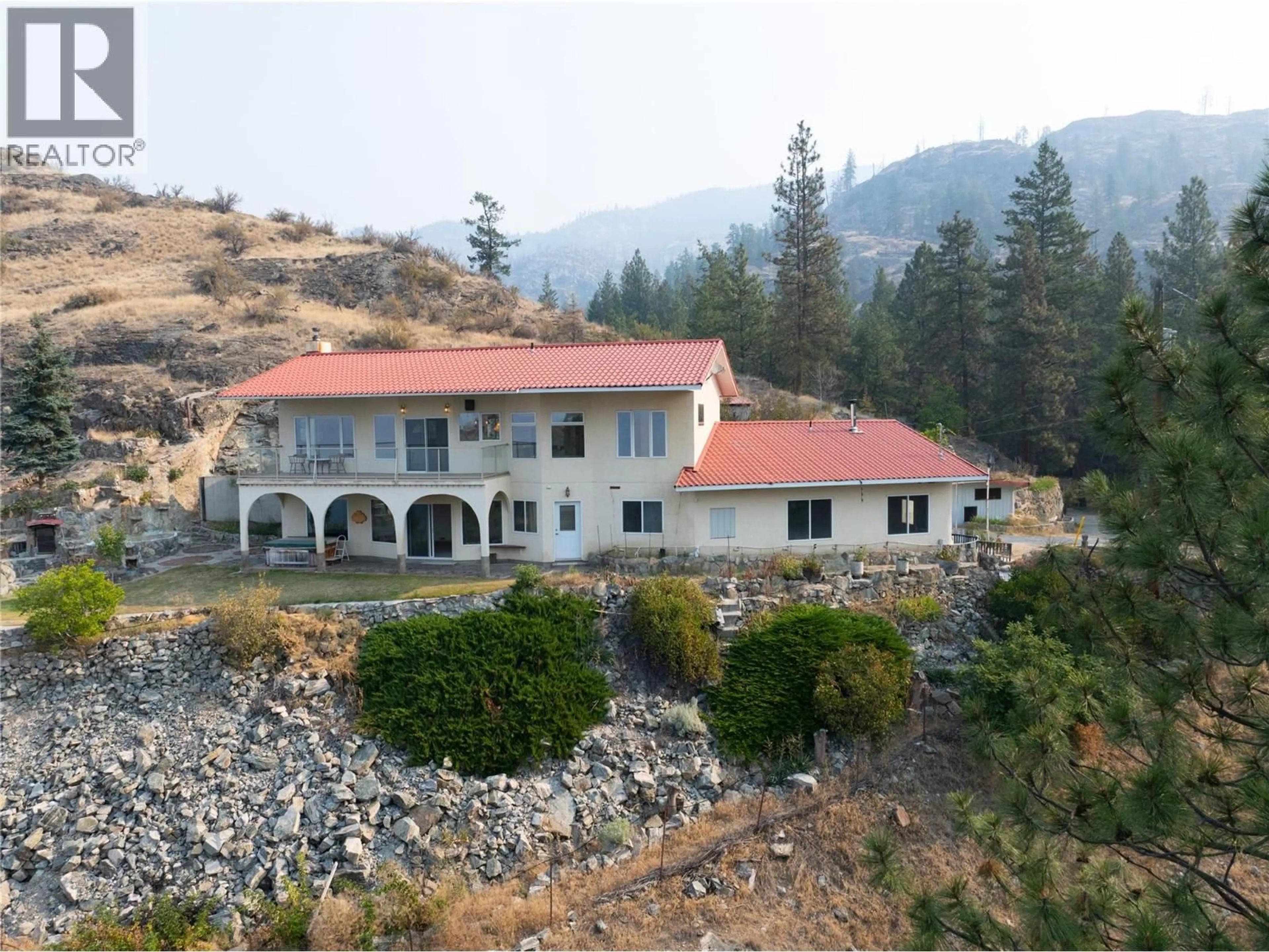 A pic from outside/outdoor area/front of a property/back of a property/a pic from drone, mountain view for 437 MATHESON ROAD, Okanagan Falls British Columbia V0H1R5