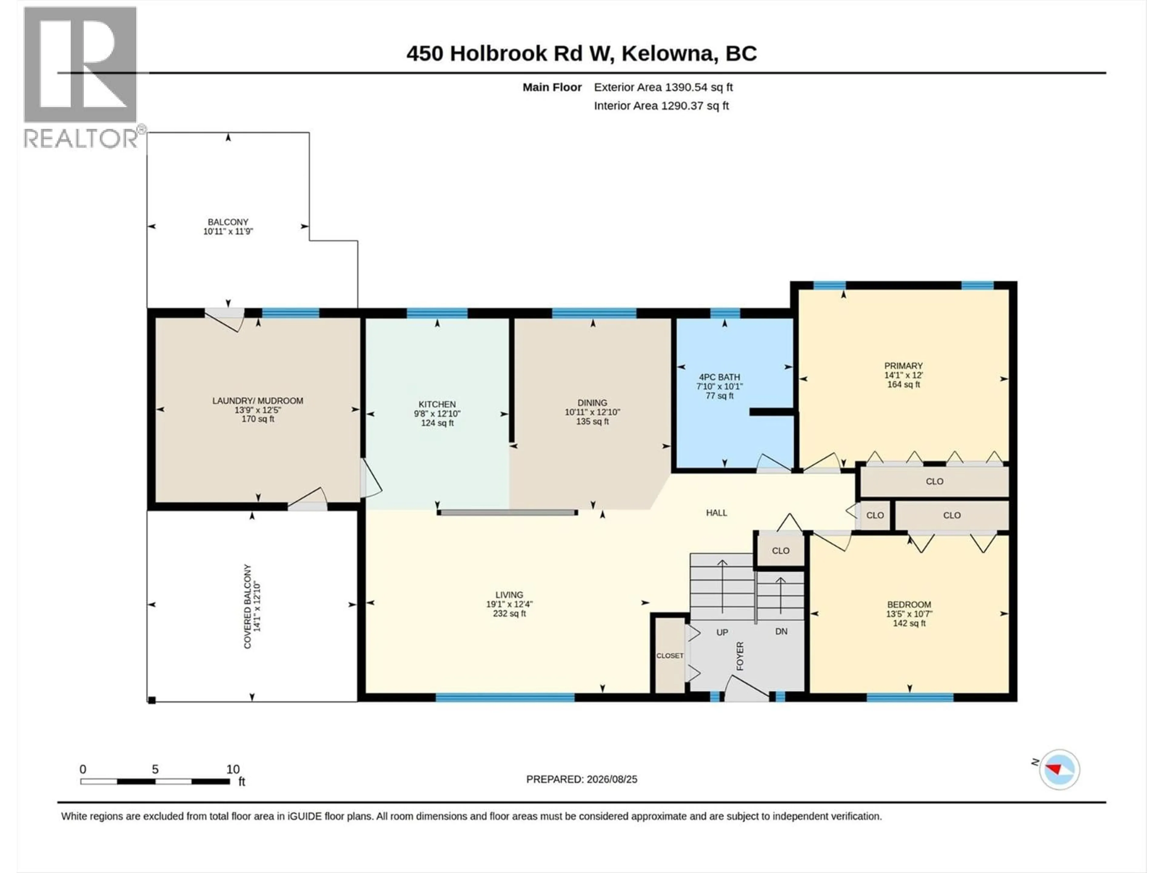 Floor plan for 450 HOLBROOK ROAD WEST, Kelowna British Columbia V1X1S3