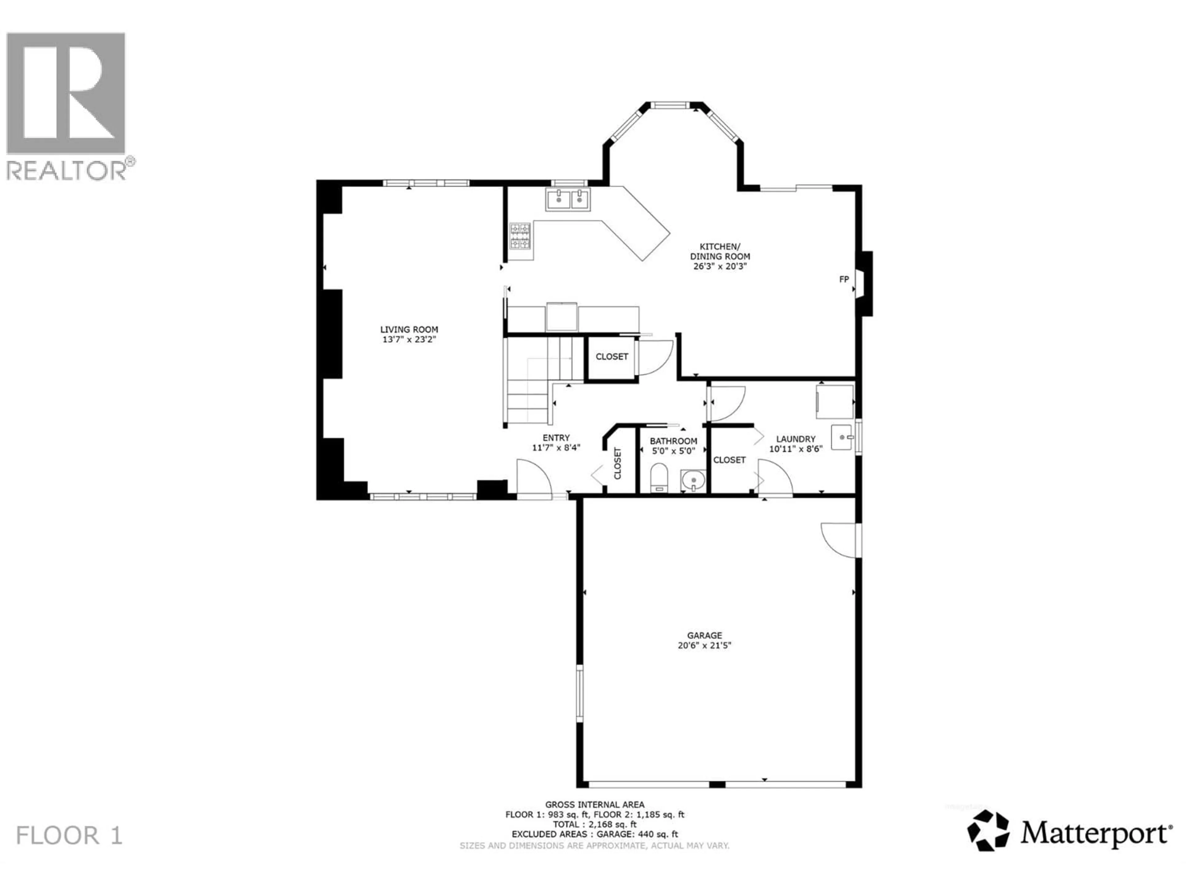 Floor plan for 1867 PORTLAND AVENUE, Kelowna British Columbia V1V1R9
