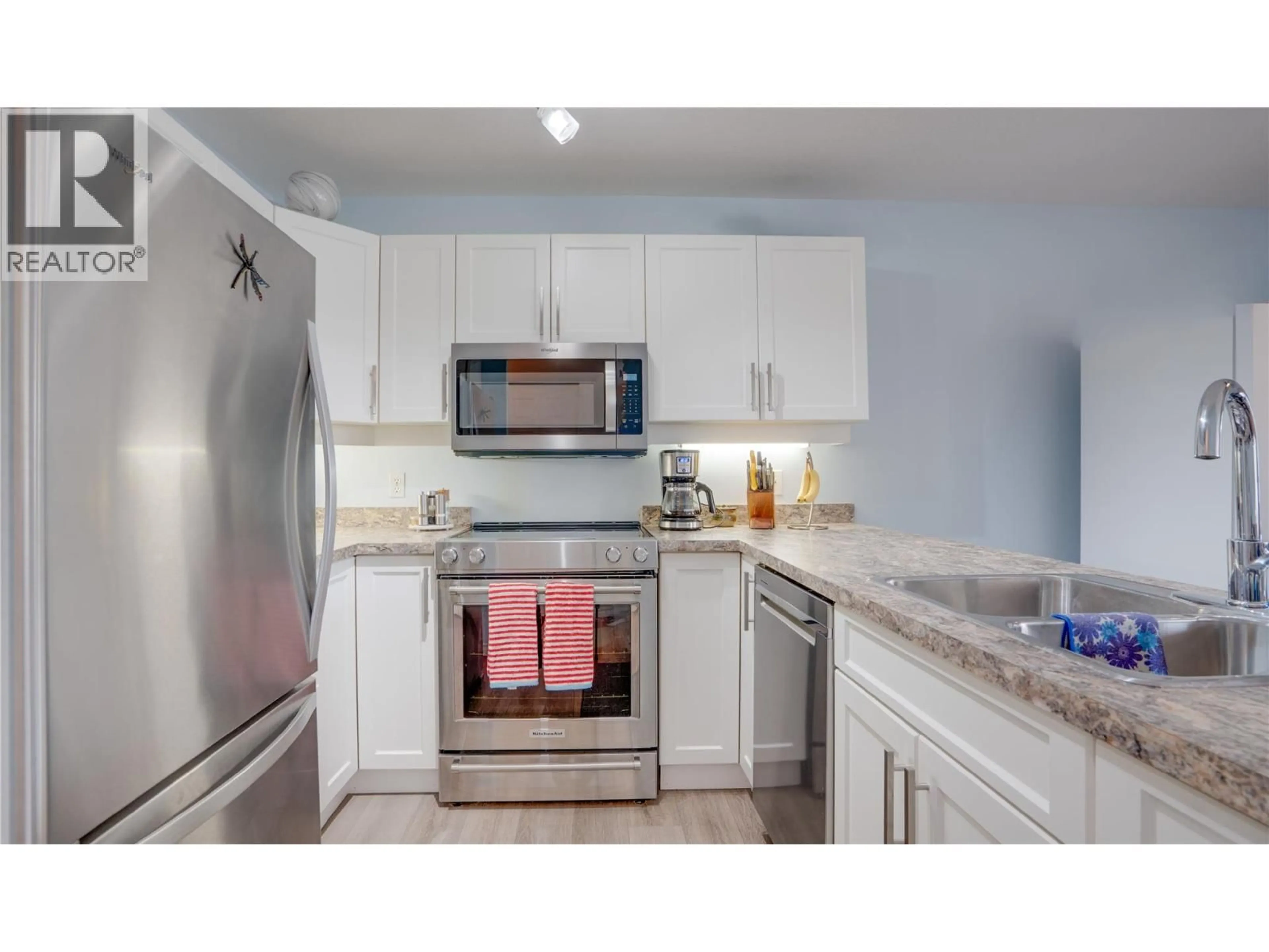Standard kitchen, ceramic/tile floor for 308 - 3805 30 AVENUE, Vernon British Columbia V1T9M3