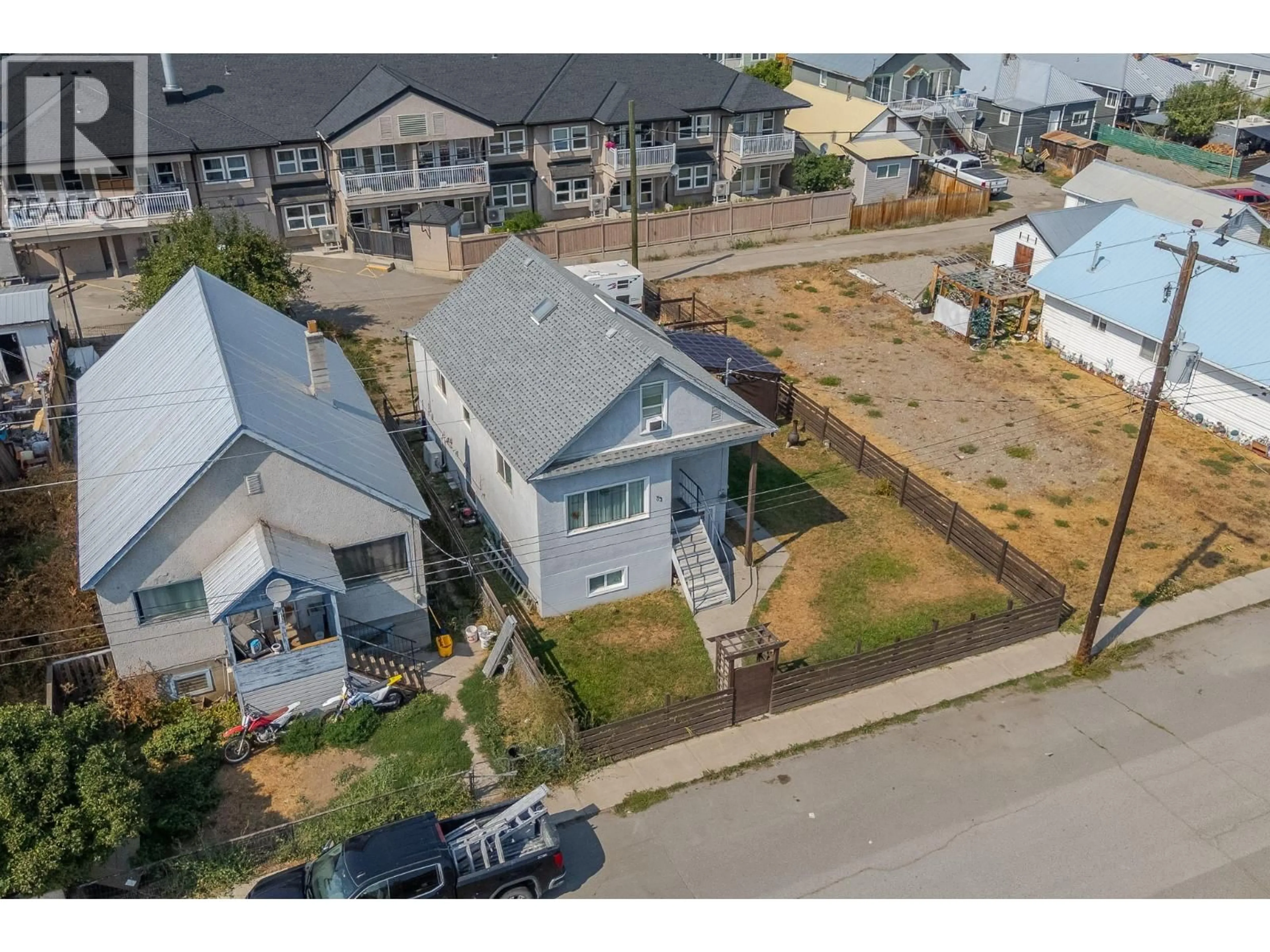A pic from outside/outdoor area/front of a property/back of a property/a pic from drone, street for 73 KENLEY AVENUE, Princeton British Columbia V0X1W0