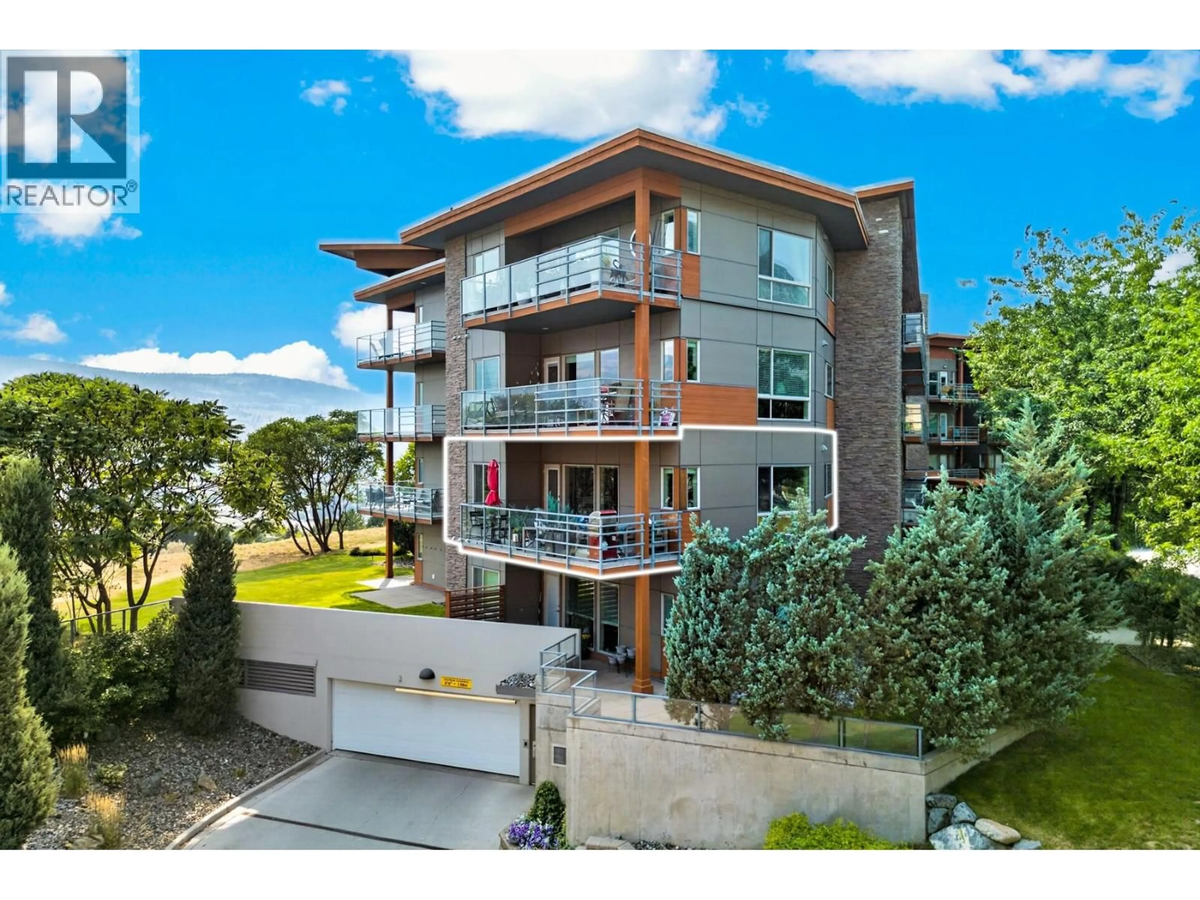 A pic from outside/outdoor area/front of a property/back of a property/a pic from drone, building for 2213 - 1030 TALASA WAY, Kamloops British Columbia V2H0C3