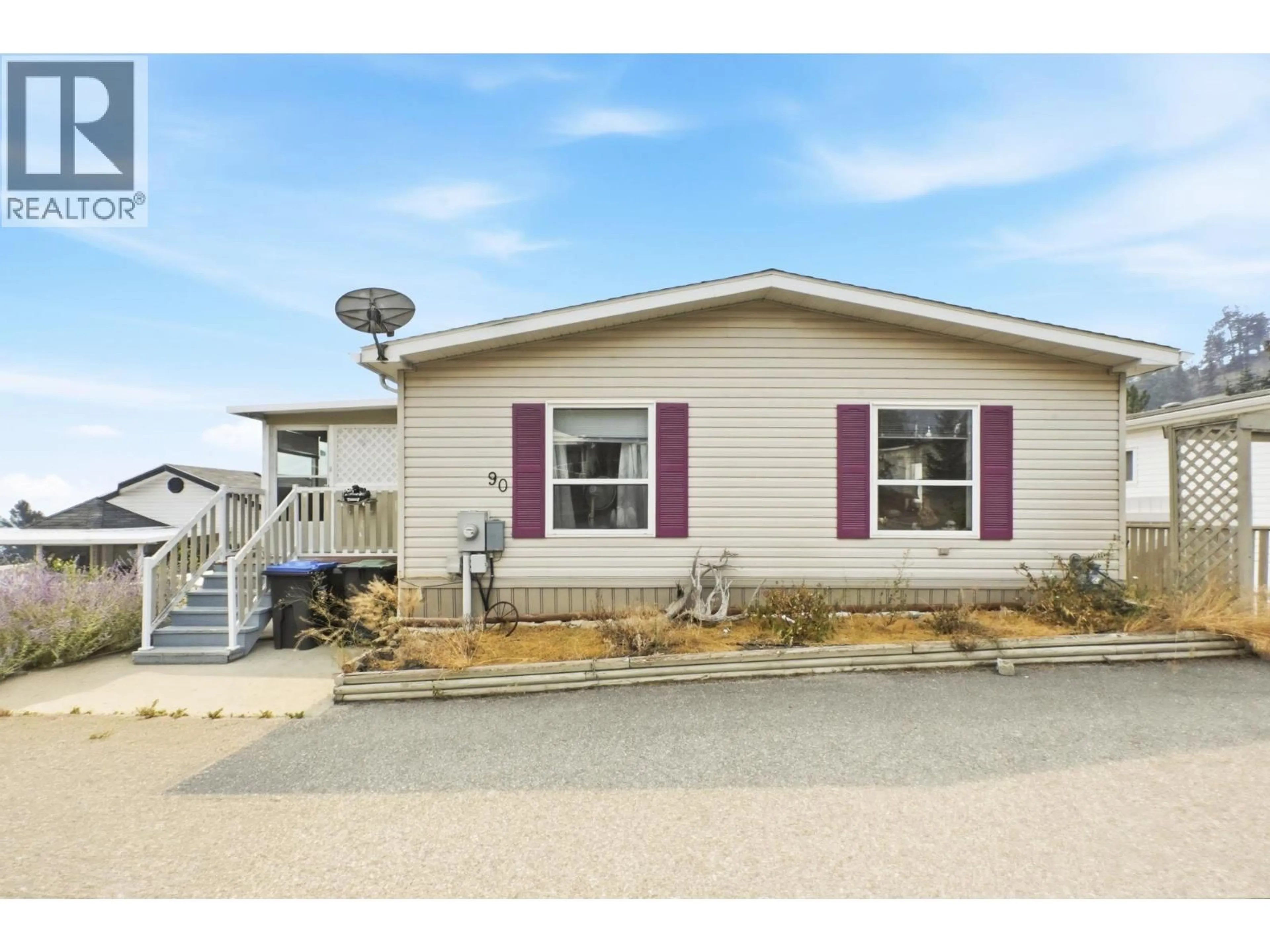 Home with vinyl exterior material, street for 90 - 1750 LENZ ROAD, West Kelowna British Columbia V1Z3N1