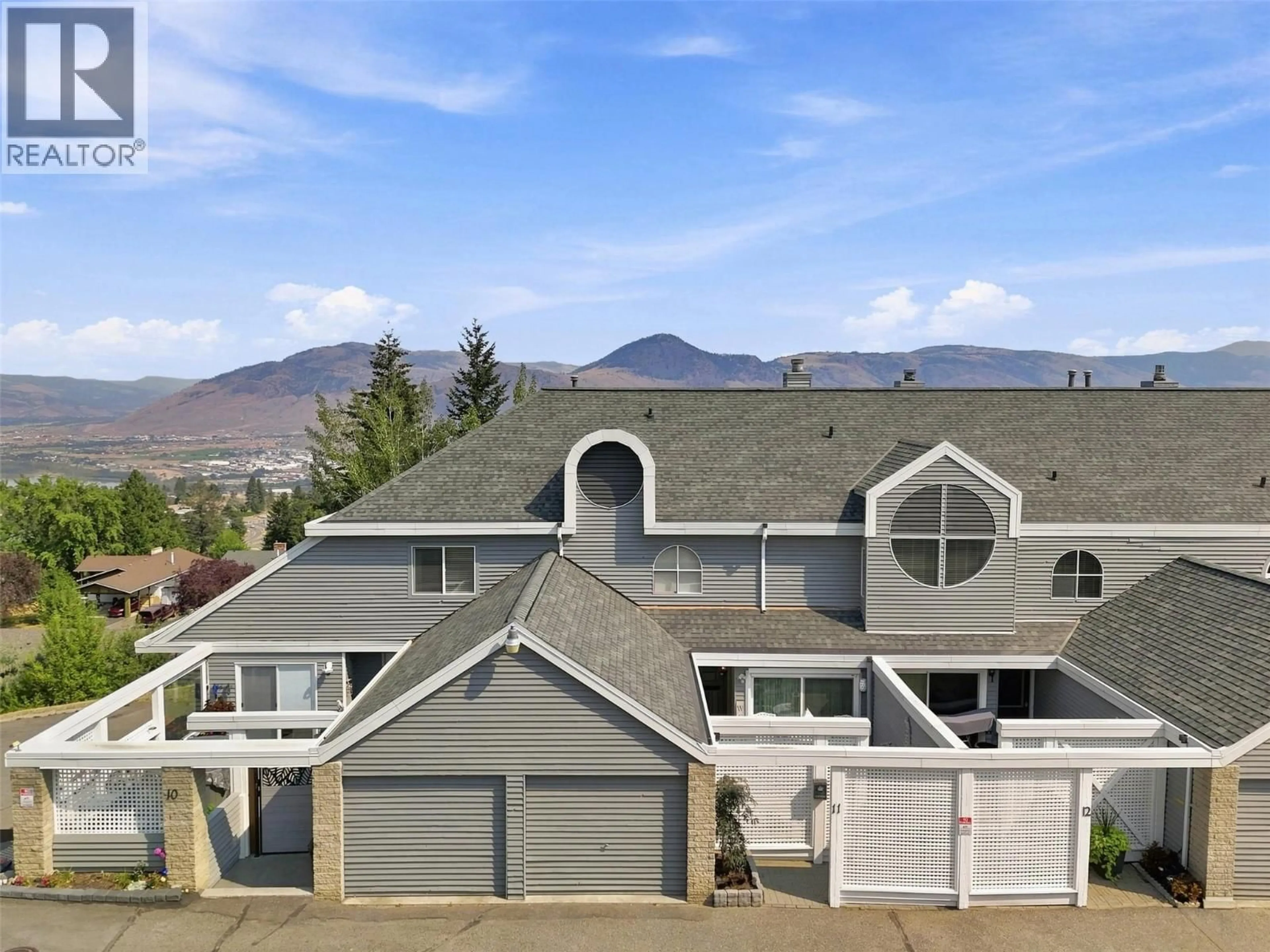 A pic from outside/outdoor area/front of a property/back of a property/a pic from drone, mountain view for 11 - 1795 SUMMIT DRIVE, Kamloops British Columbia V2E2E8
