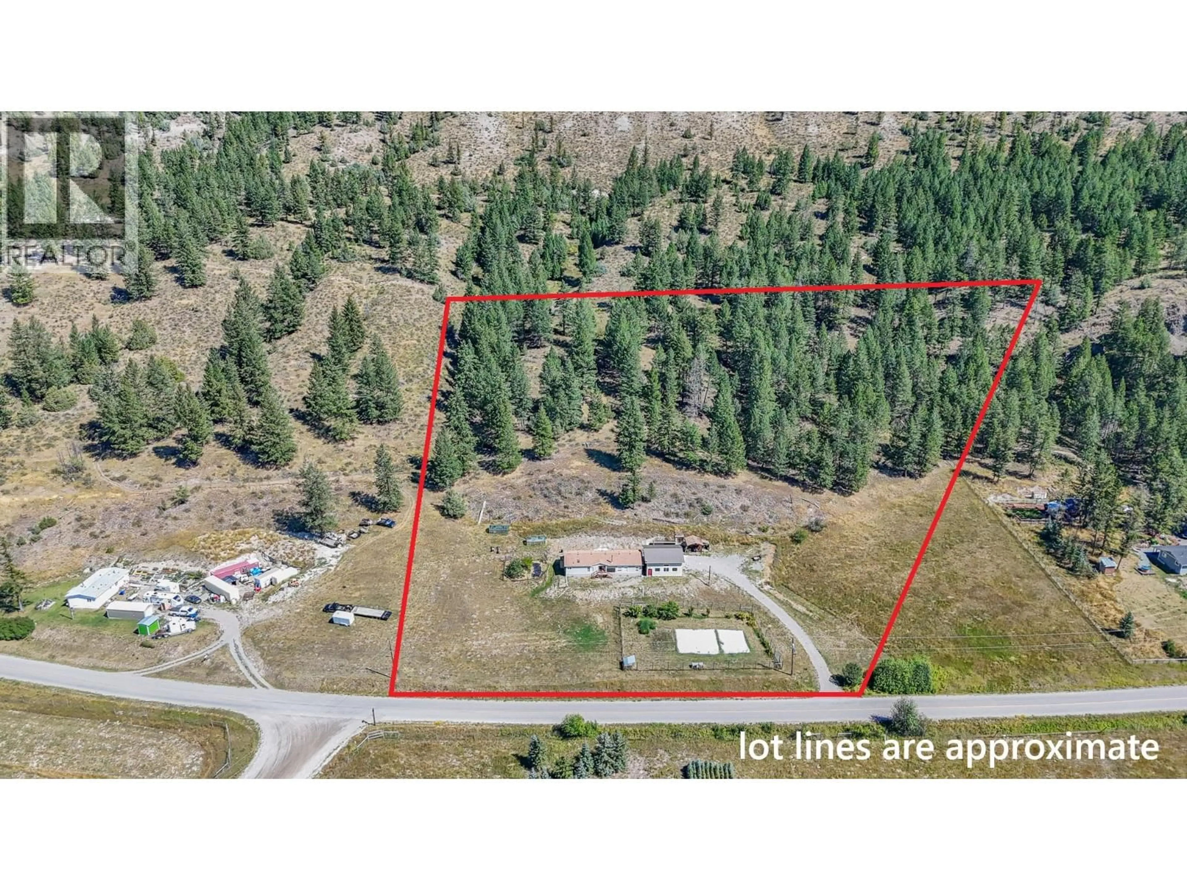 A pic from outside/outdoor area/front of a property/back of a property/a pic from drone, forest/trees view for 5562 HA HA CREEK ROAD, Wardner British Columbia V0B2J0
