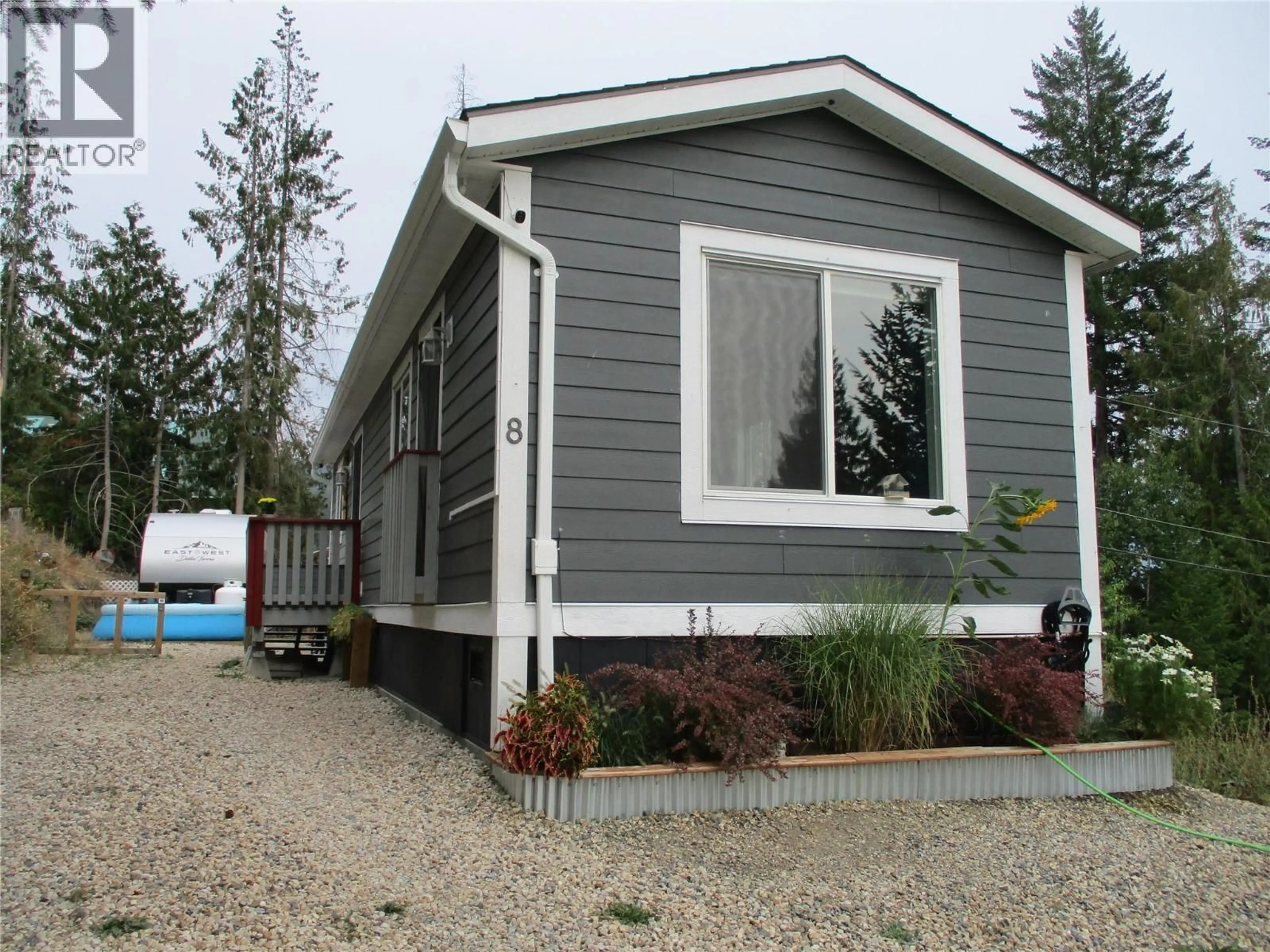 Home with vinyl exterior material, street for 8 - 3639 PARRI ROAD, Sorrento British Columbia V0E2W1