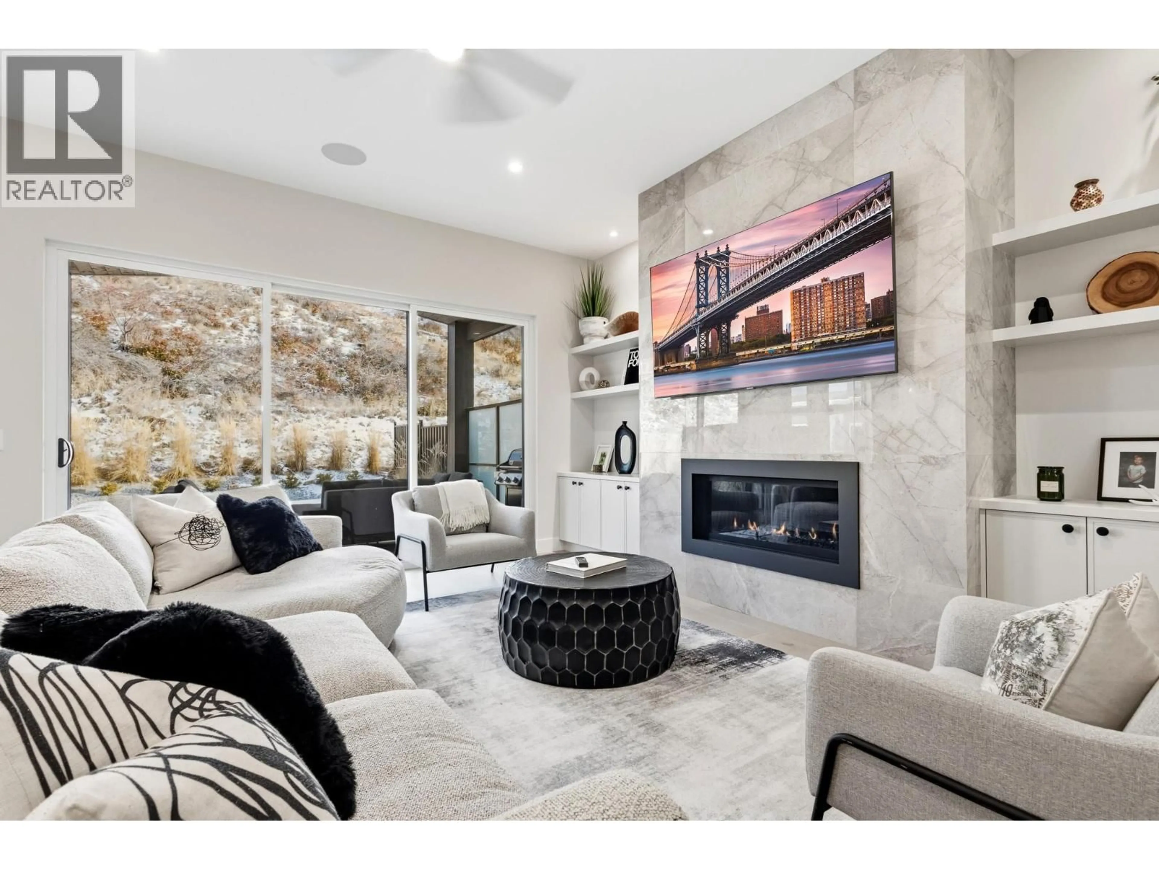 Living room with furniture, ceramic/tile floor for 451 VISION COURT, Kelowna British Columbia V1W0C4