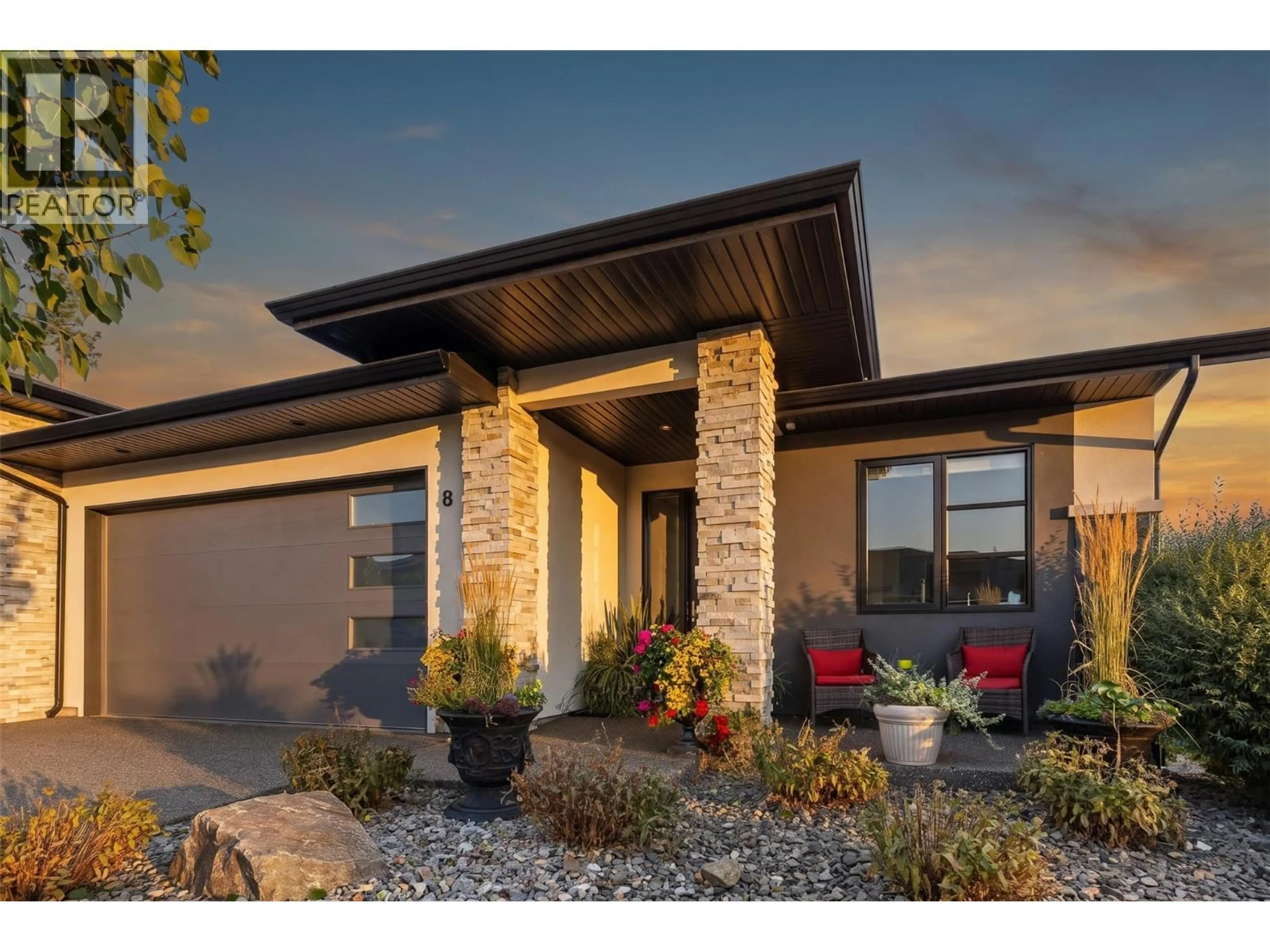 Home with brick exterior material, street for 8 - 1349 ROCKY POINT DRIVE, Kelowna British Columbia V1V0B5