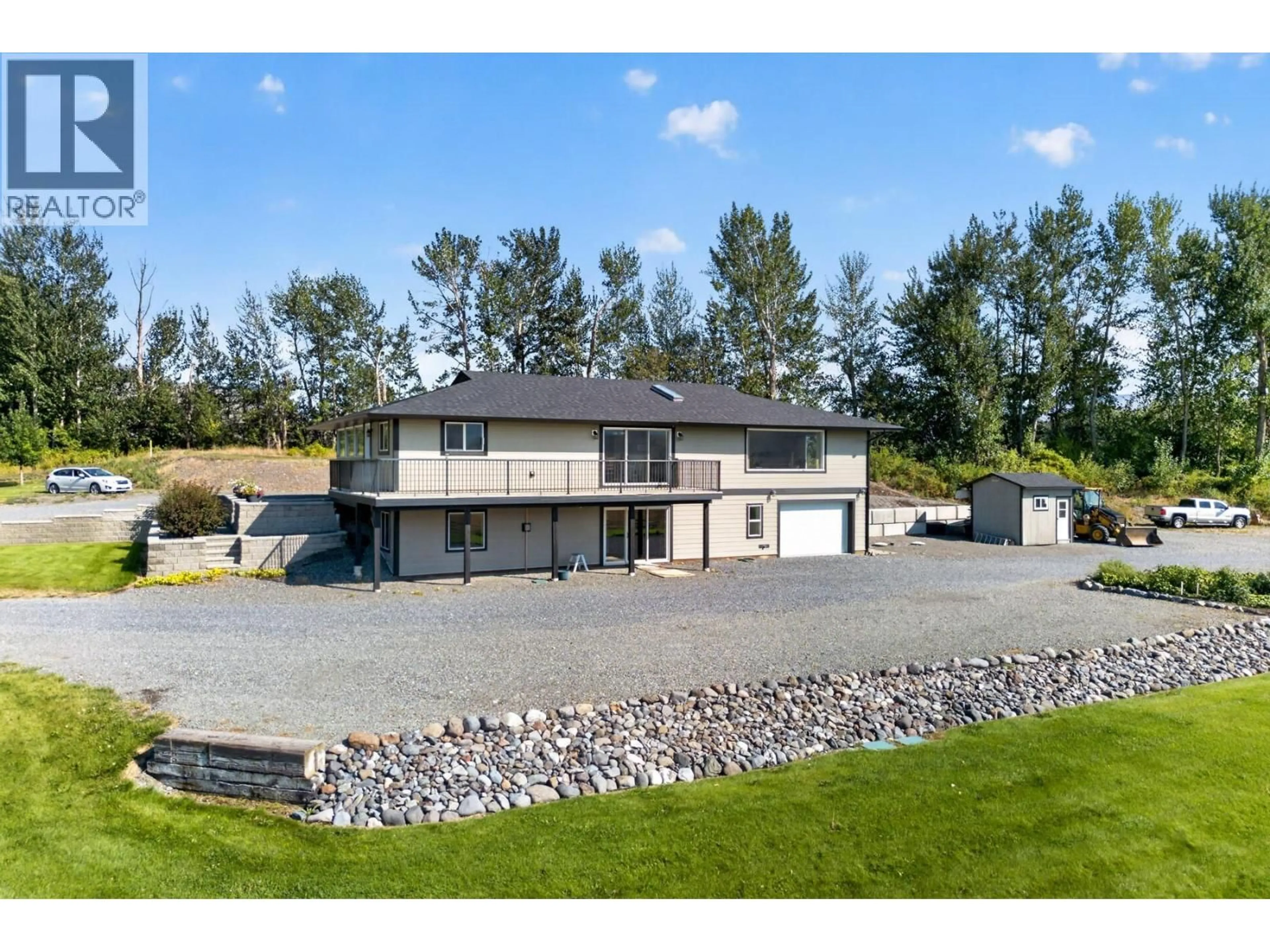 A pic from outside/outdoor area/front of a property/back of a property/a pic from drone, unknown for 2156 BACK VALLEY ROAD, Cache Creek British Columbia V0K1H0
