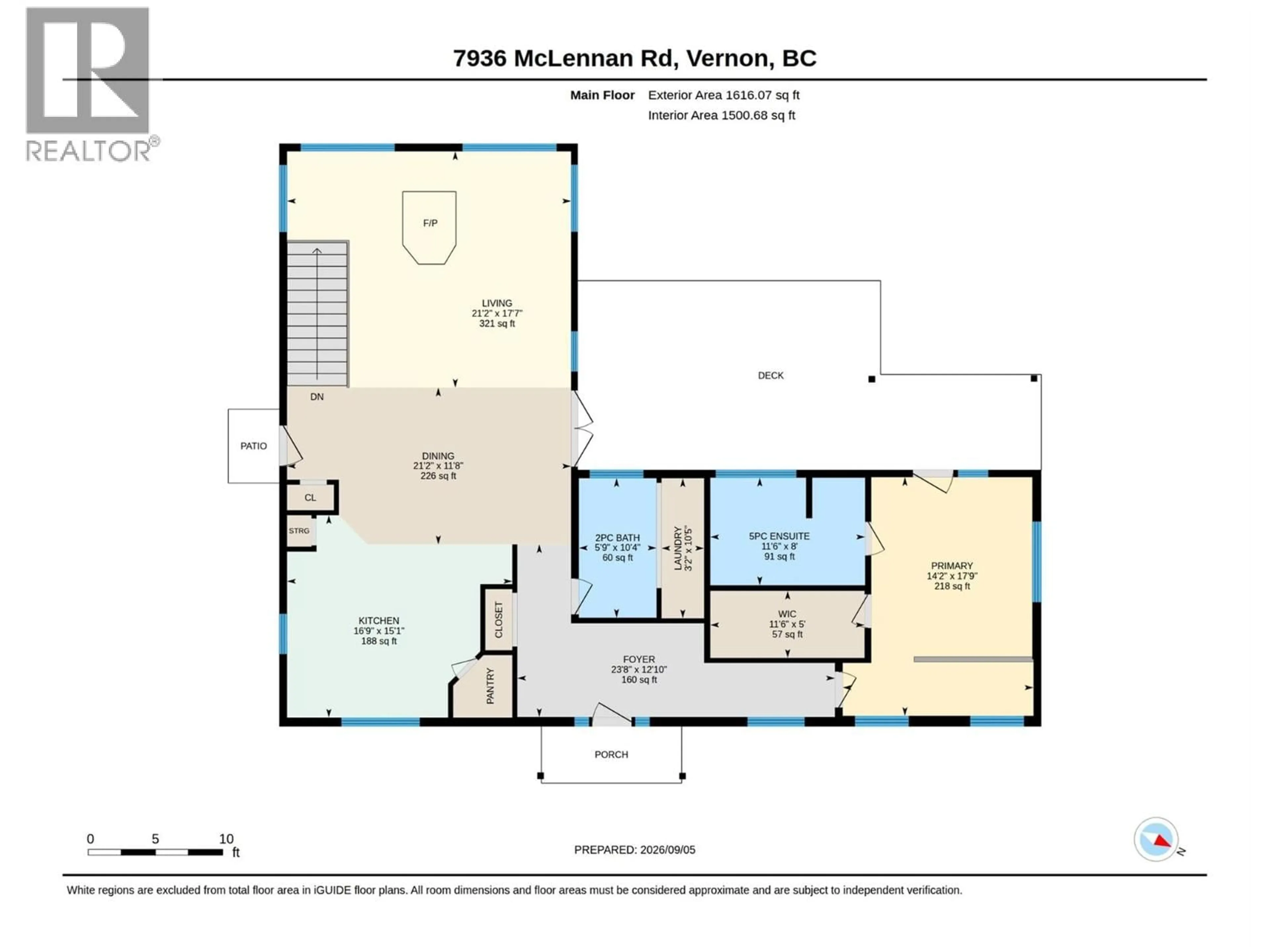 Floor plan for 7936 MCLENNAN ROAD, Vernon British Columbia V1B3S7