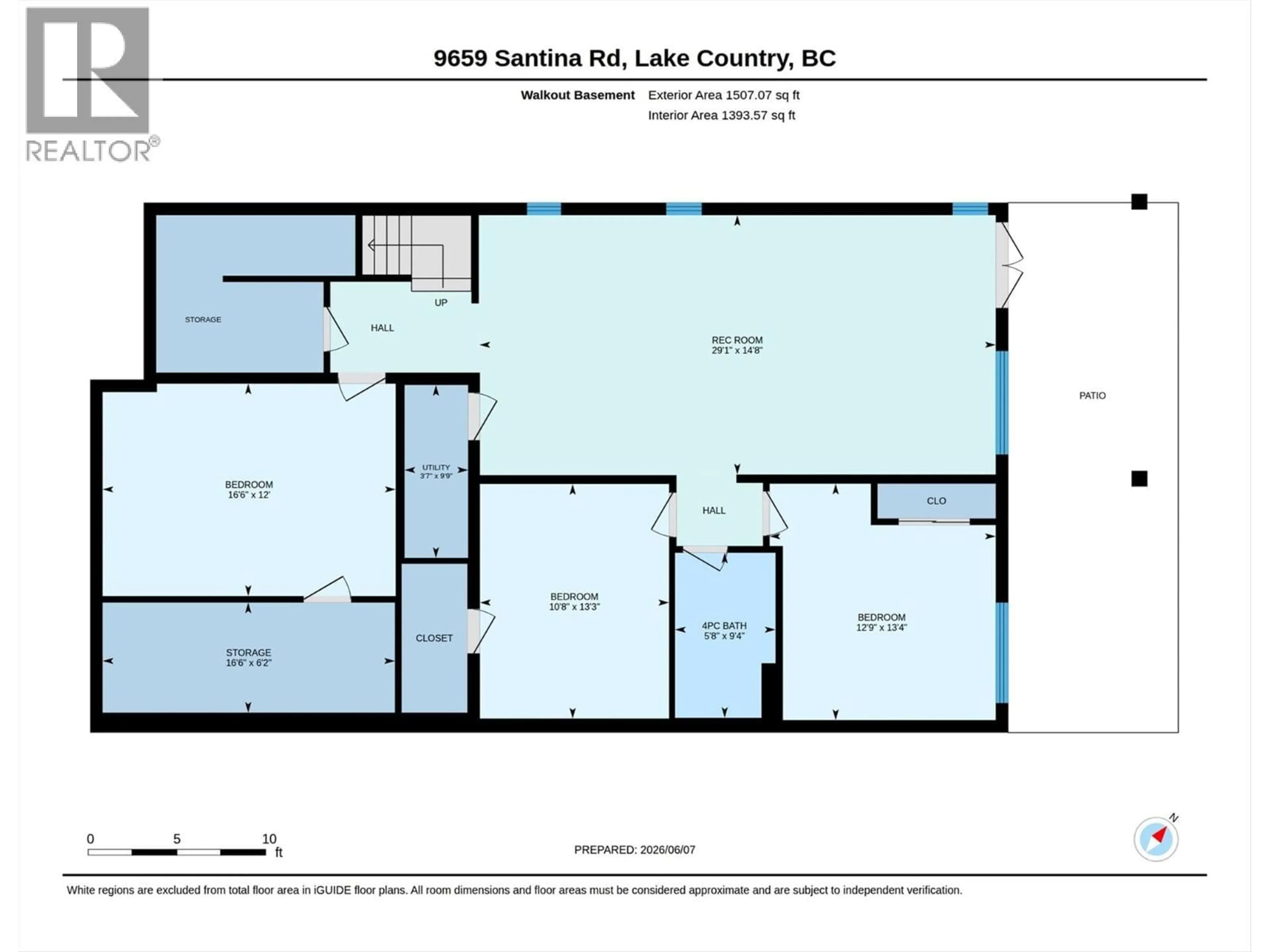 Floor plan for 9659 SANTINA ROAD, Lake Country British Columbia V4V2R9