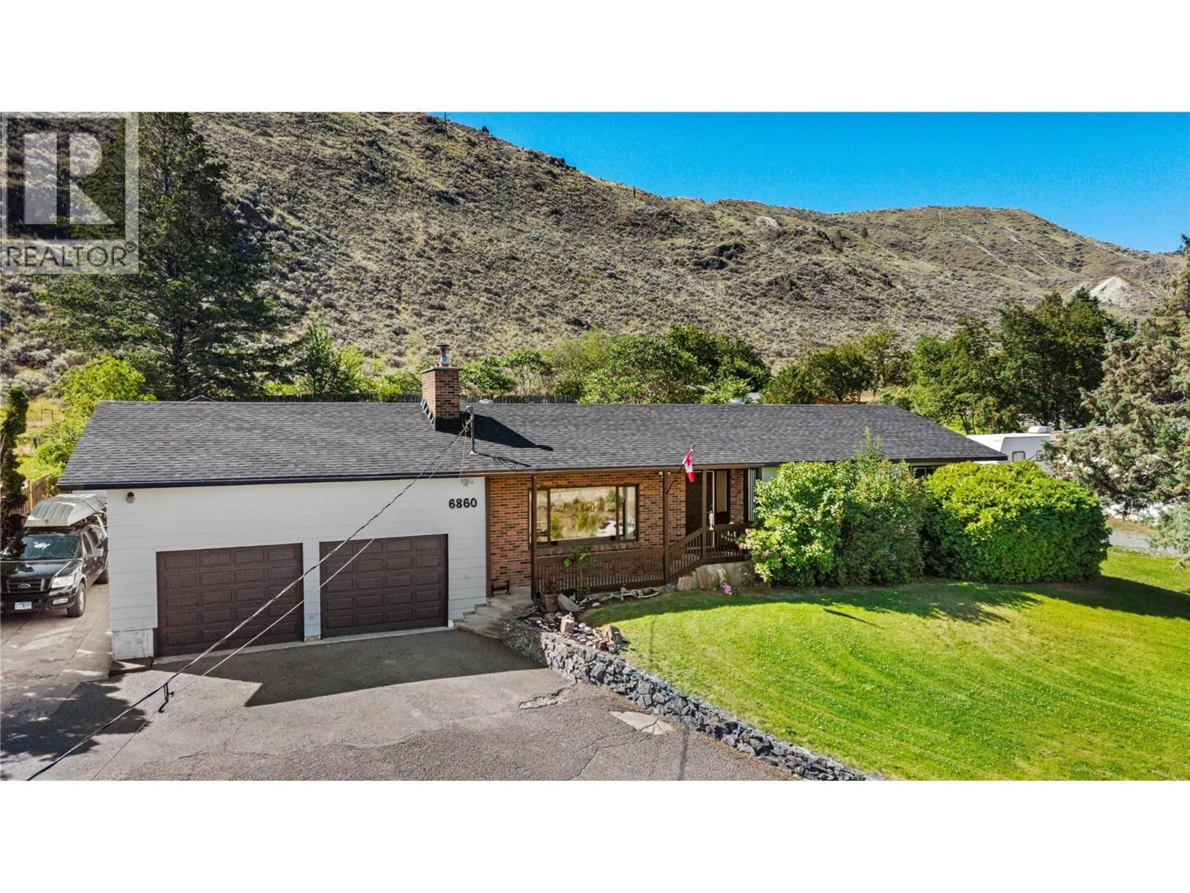 A pic from outside/outdoor area/front of a property/back of a property/a pic from drone, mountain view for 6860 WATSON DRIVE WEST, Kamloops British Columbia V0K2J0