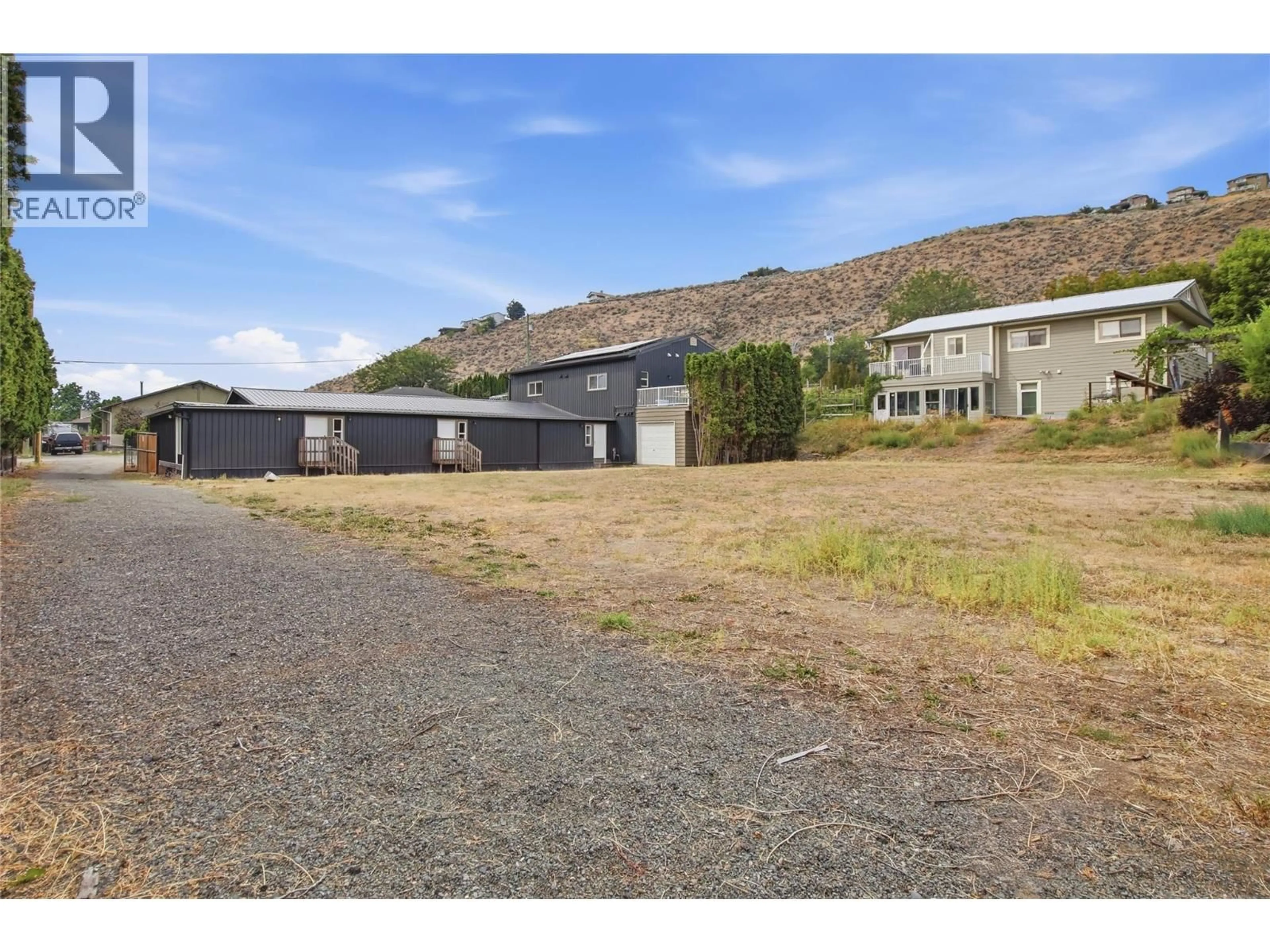 A pic from outside/outdoor area/front of a property/back of a property/a pic from drone, mountain view for 760 YATES ROAD, Kamloops British Columbia V2B6C9