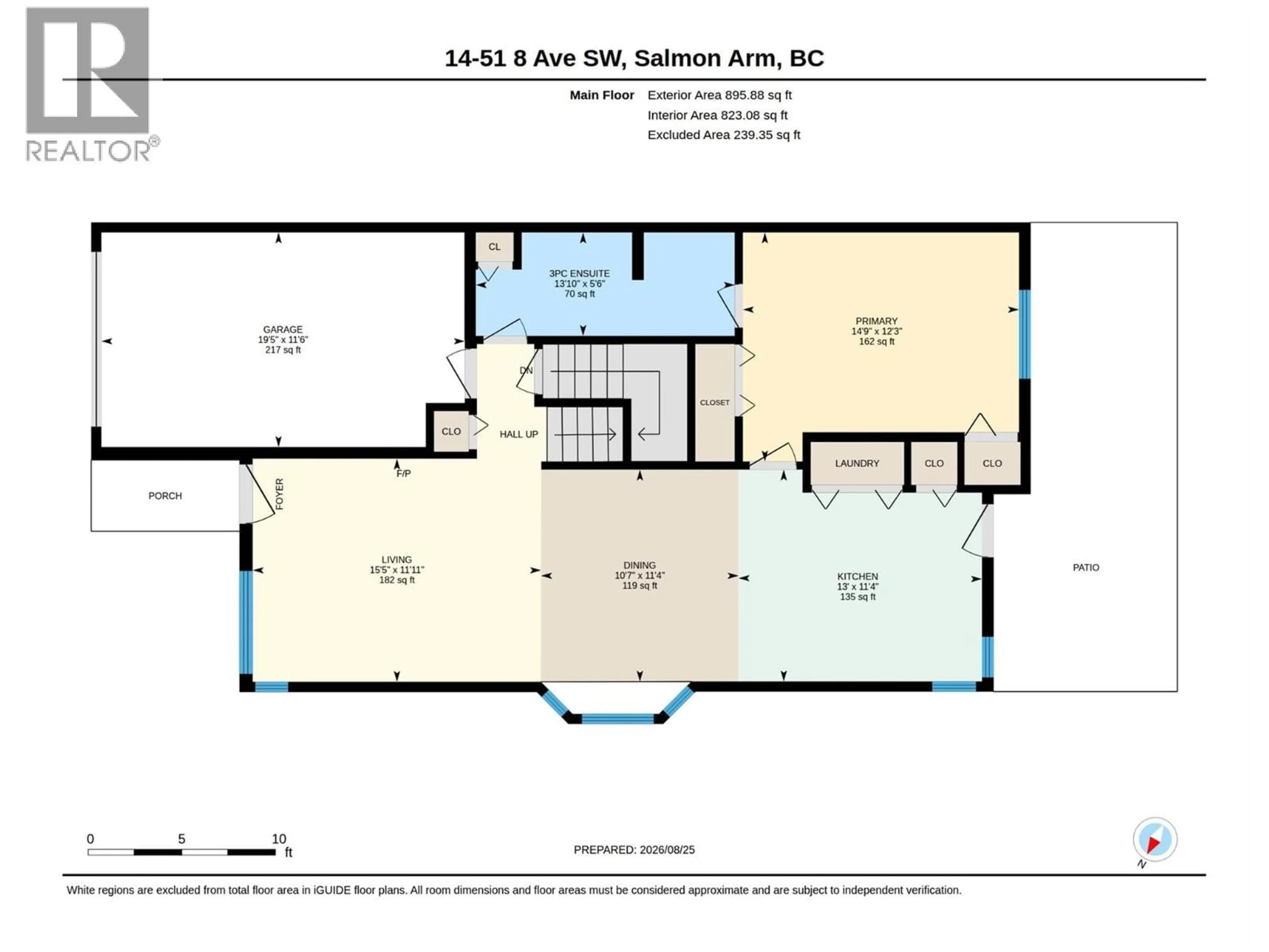 Floor plan for 14 - 51 8 AVENUE SOUTHWEST, Salmon Arm British Columbia V1E3L9