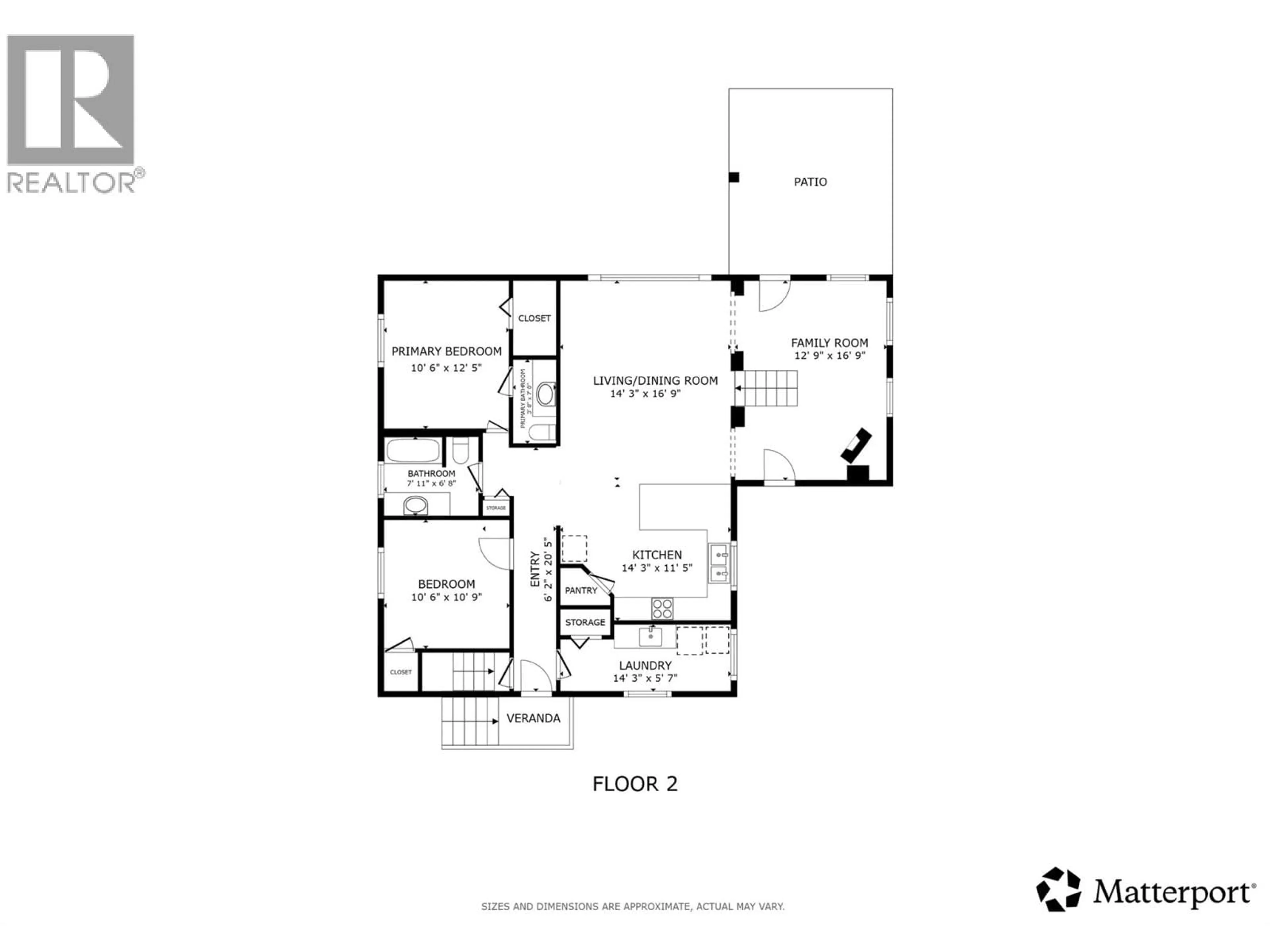 Floor plan for 1659 SANTA ROSA ROAD, Christina Lake British Columbia V0H1E3