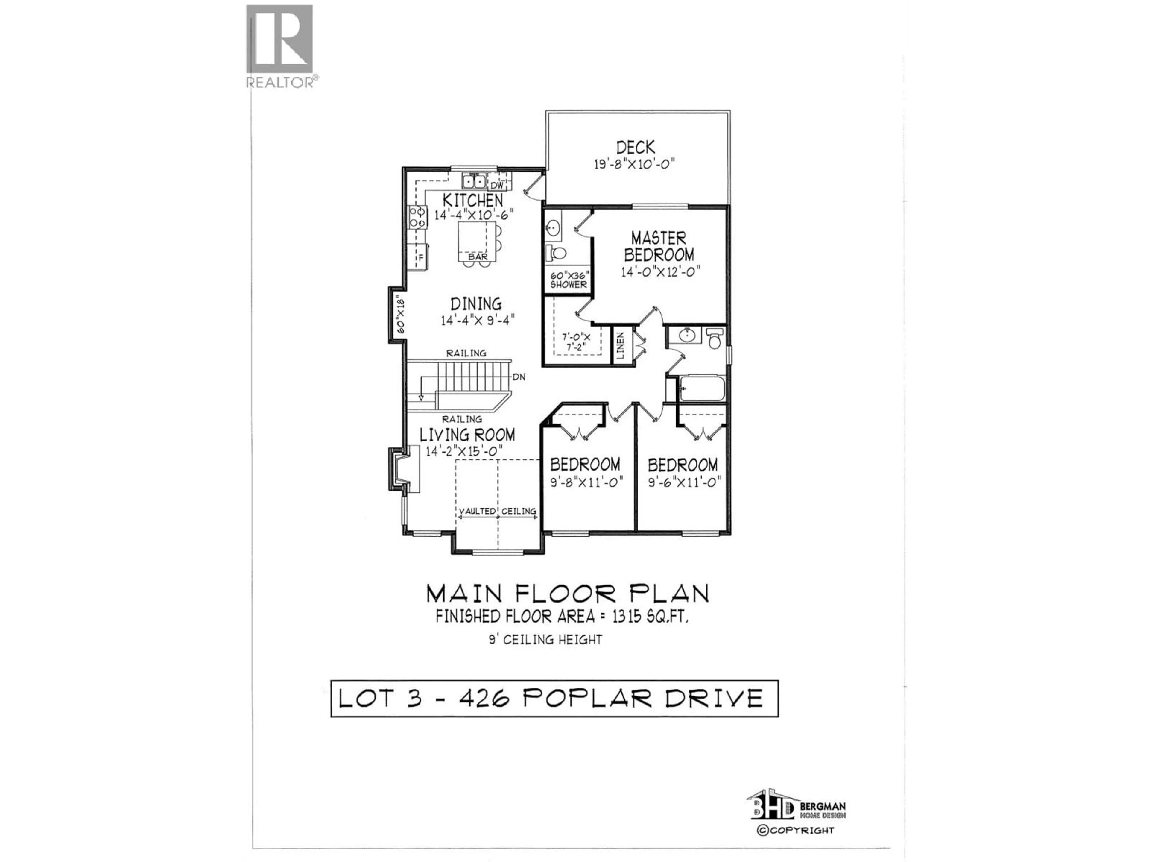 Floor plan for 426 POPLAR DRIVE, Logan Lake British Columbia V0K1W0