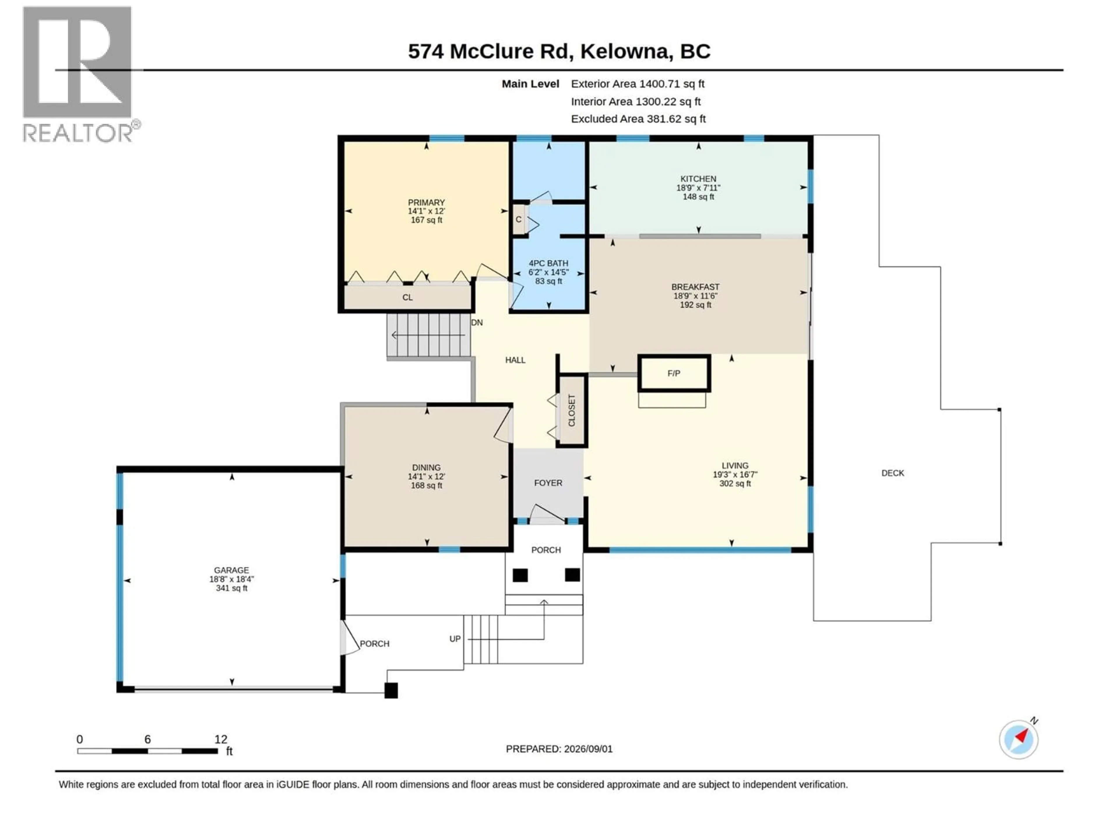 Floor plan for 574 MCCLURE ROAD, Kelowna British Columbia V1W1L2