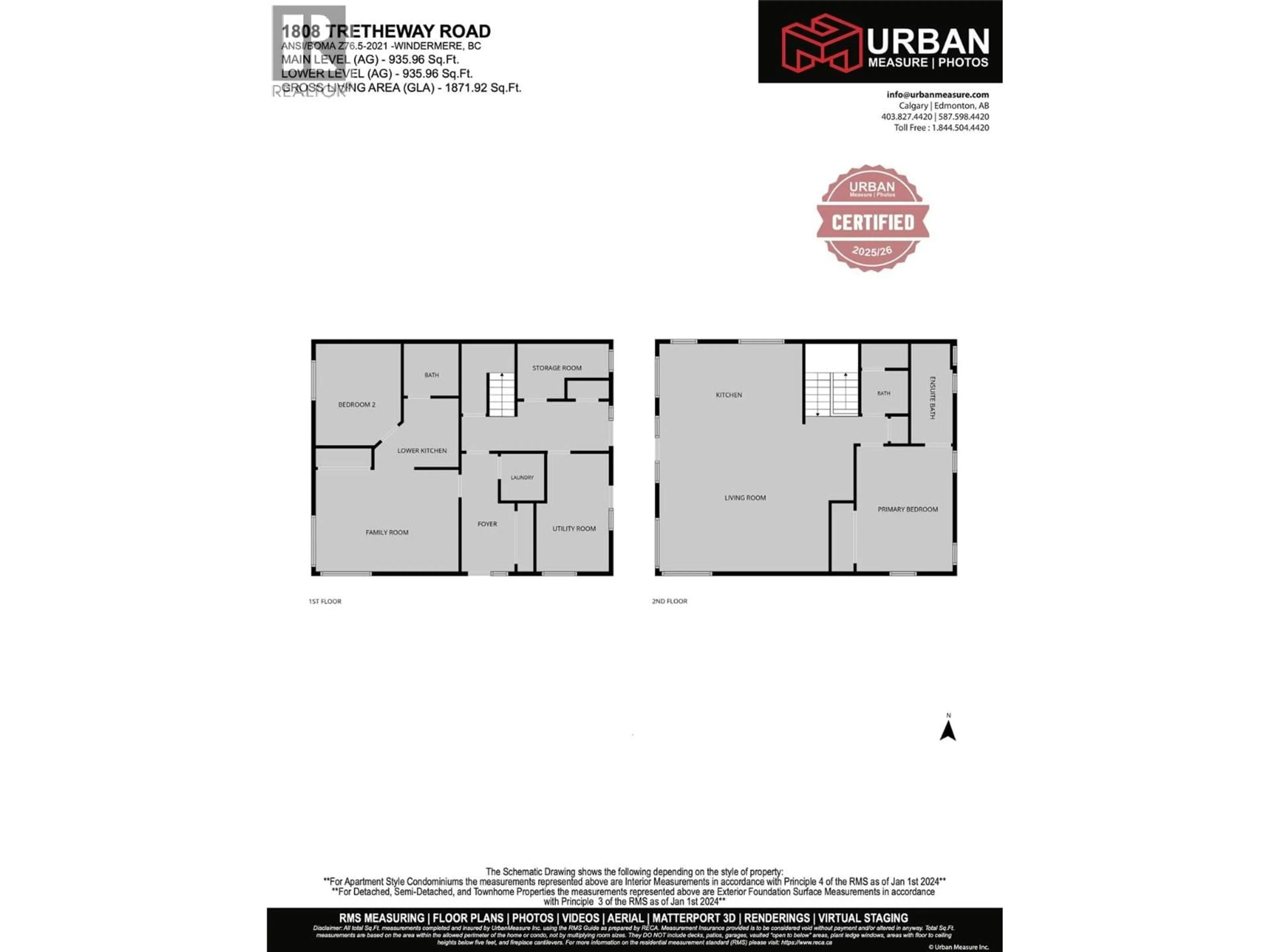 Floor plan for 1808 TRETHEWAY ROAD, Windermere British Columbia V0B2L2