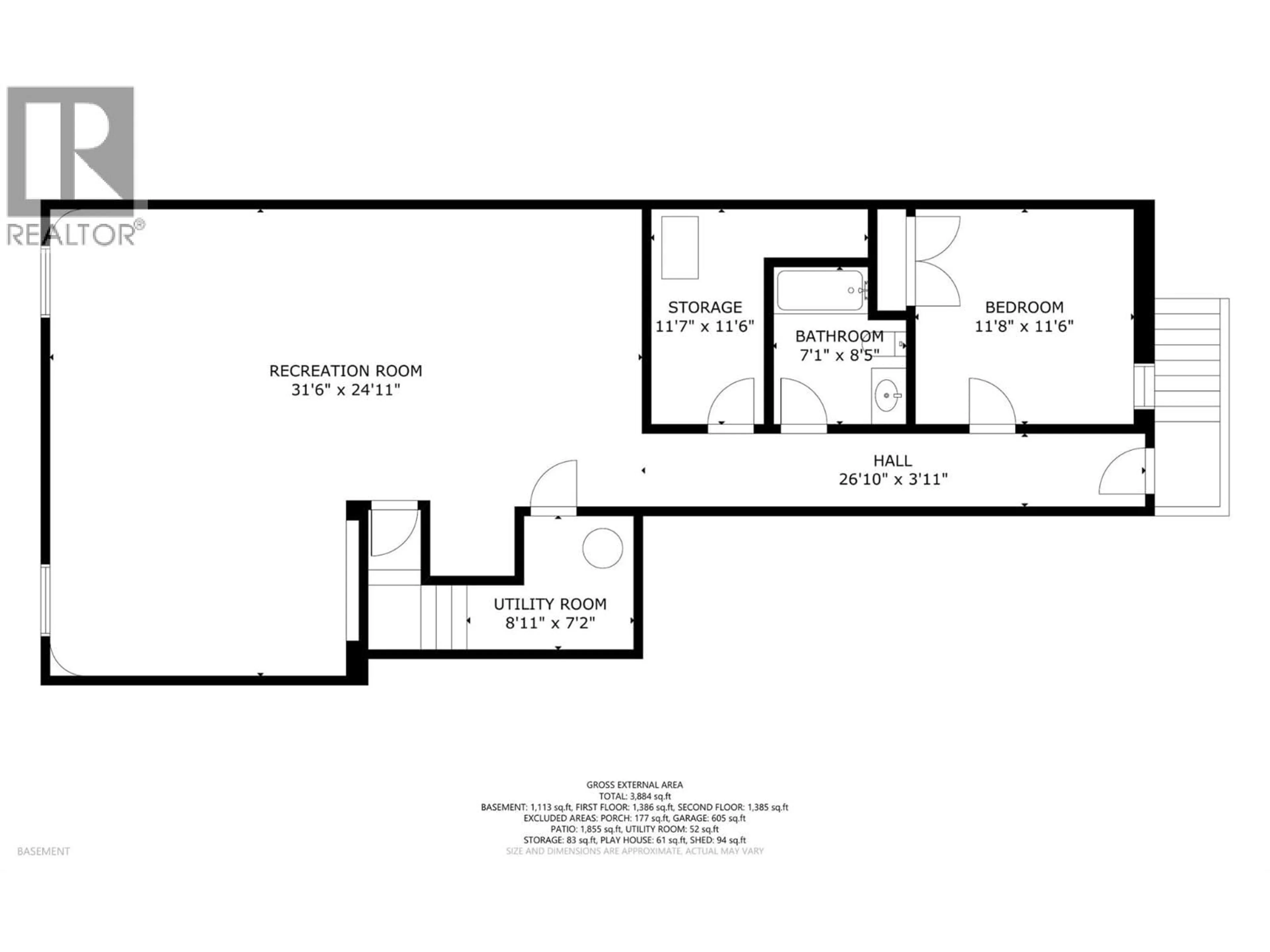 Floor plan for 803 MT. IDA DRIVE, Coldstream British Columbia V1B3Z6