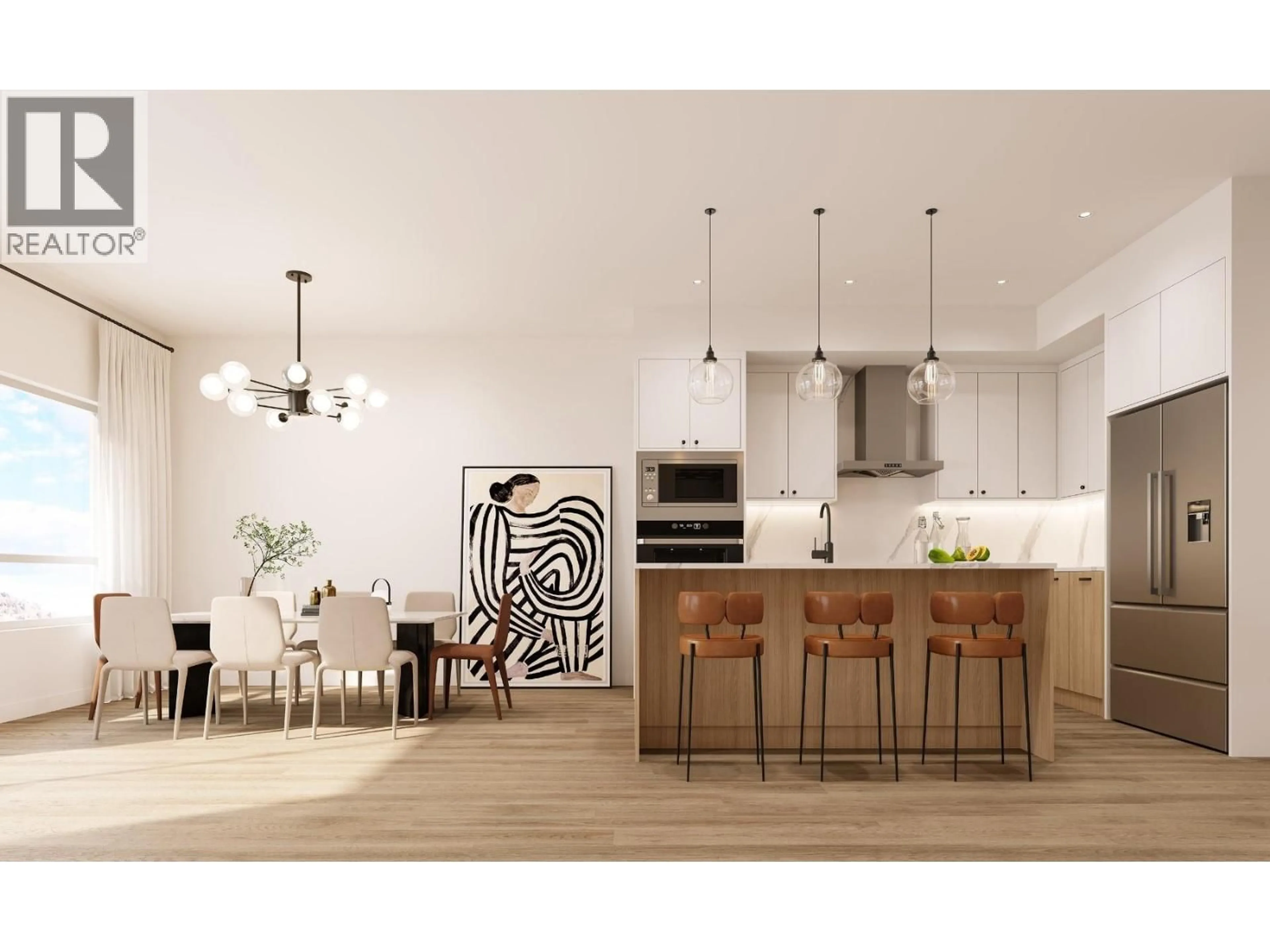 Open concept kitchen, wood/laminate floor for 208 - 2749 SHANNON LAKE ROAD, West Kelowna British Columbia V4T1V6