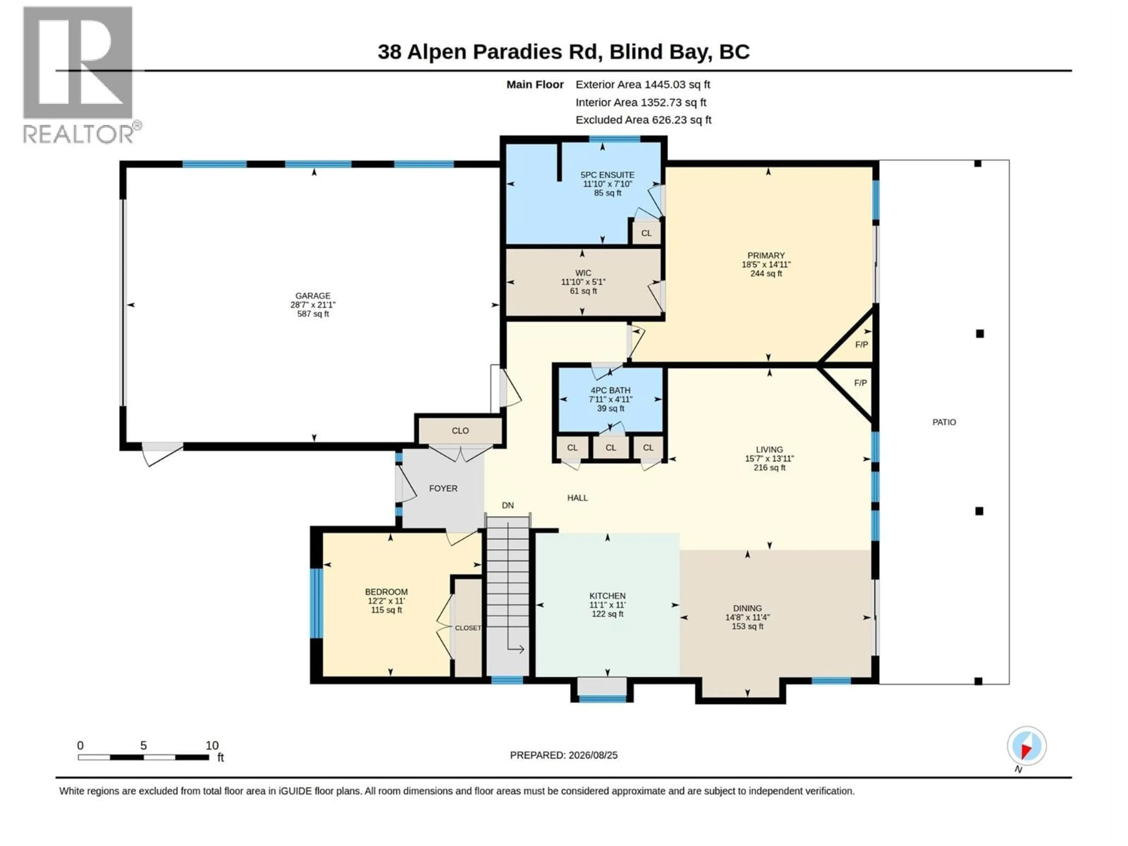 Floor plan for 38 - 2592 ALPEN PARADIES ROAD, Blind Bay British Columbia V0E1H1