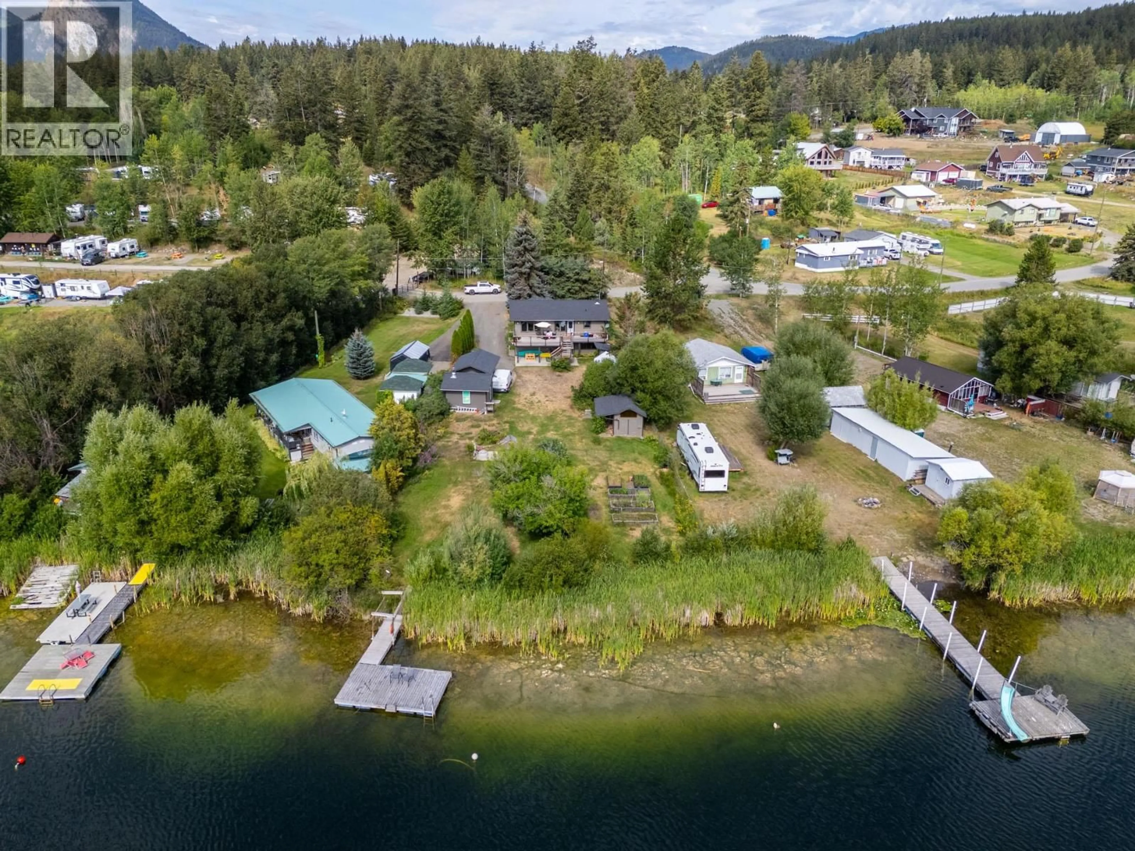A pic from outside/outdoor area/front of a property/back of a property/a pic from drone, water/lake/river/ocean view for 2504 GOULD ROAD, Kamloops British Columbia V0E3E1