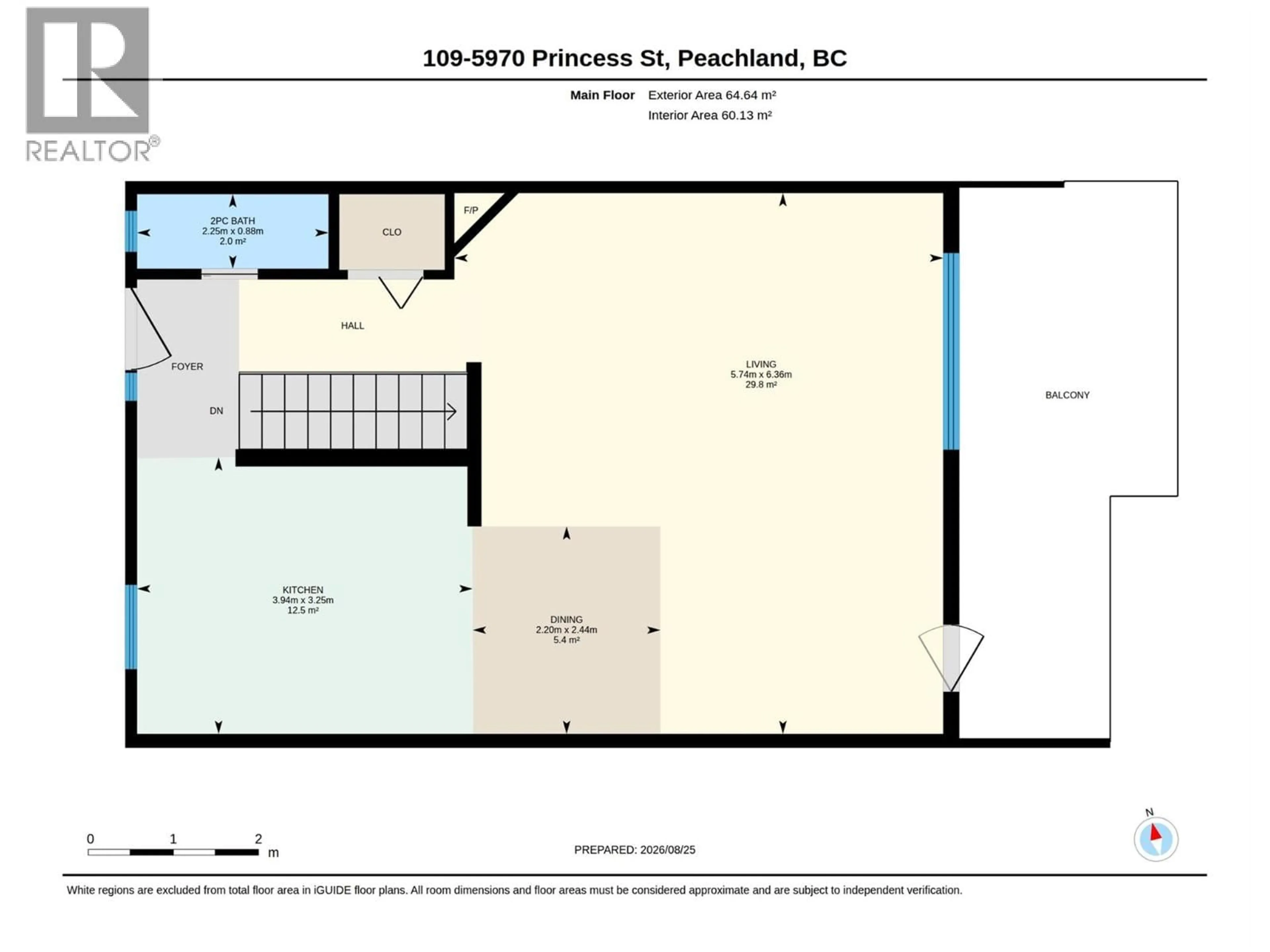 Floor plan for 109 - 5970 PRINCESS STREET, Peachland British Columbia V0H1X7